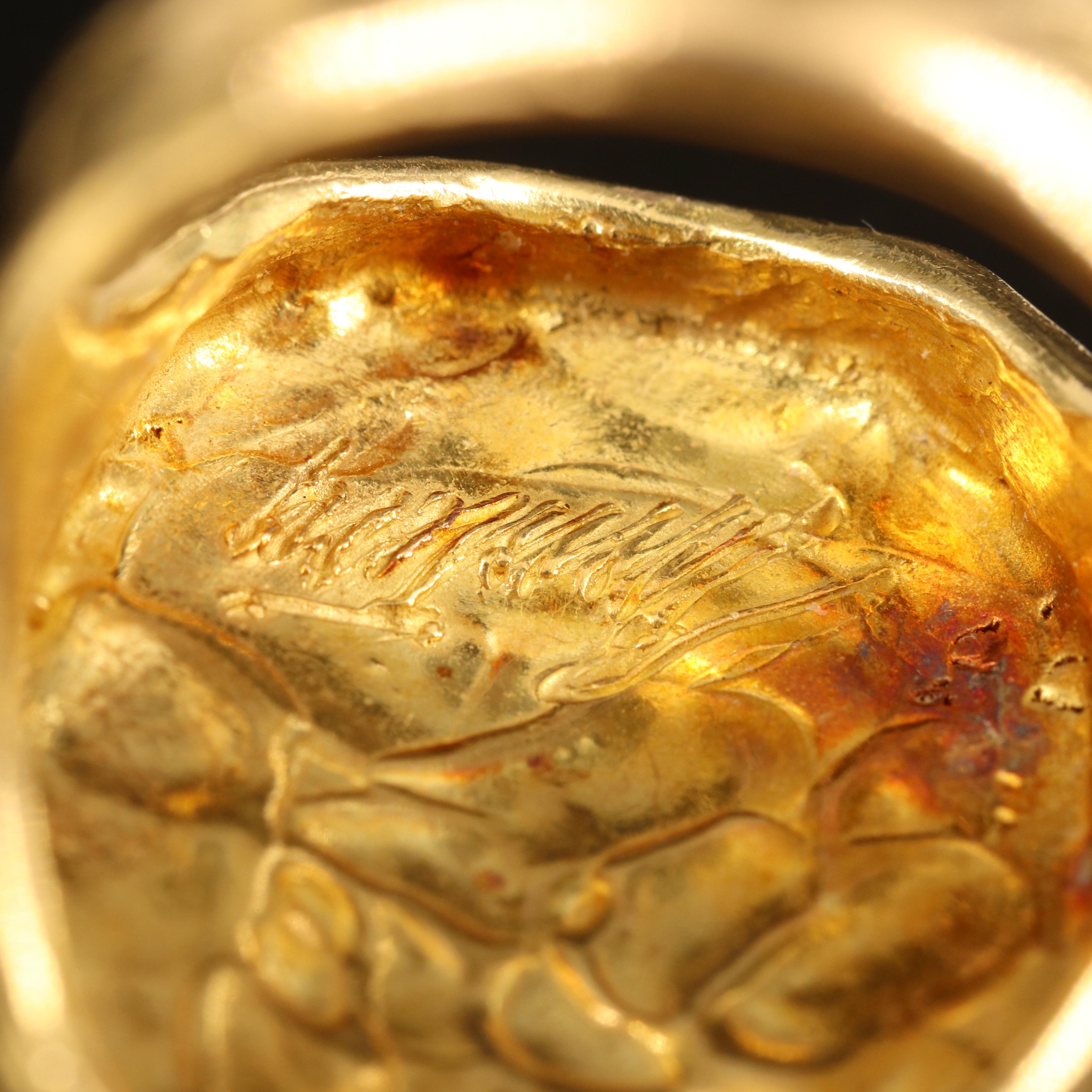 Nino D'antonio Germano 18K Lost Wax Cast Classical Ring