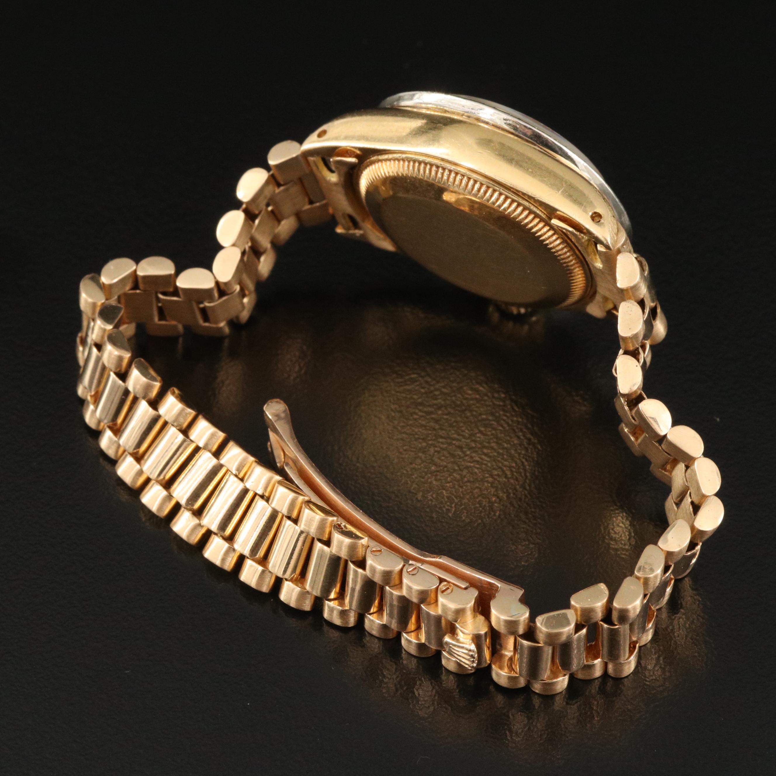 1978 Rolex Datejust 0.87 CTW Diamond Bezel and Dial Watch