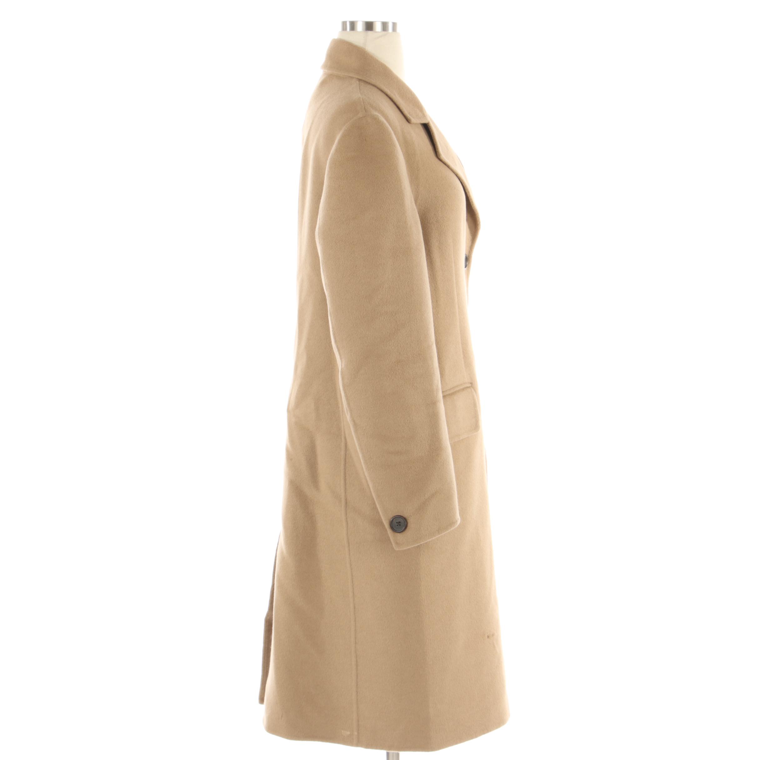 Prada Single-Breasted Cashmere Blend Button-Front Coat