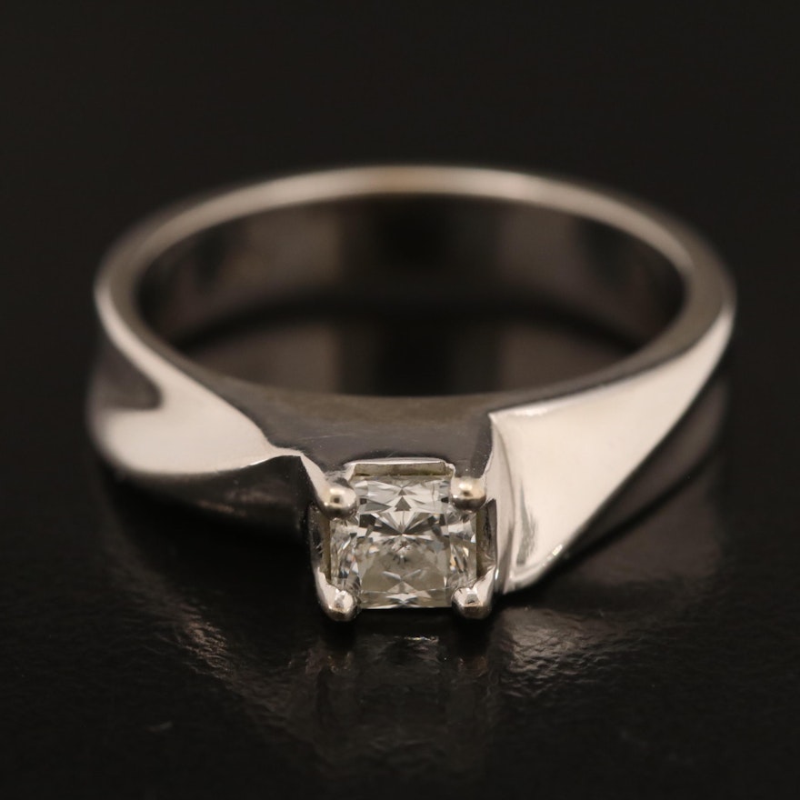 14K 0.48 CTW Diamond Solitaire Ring