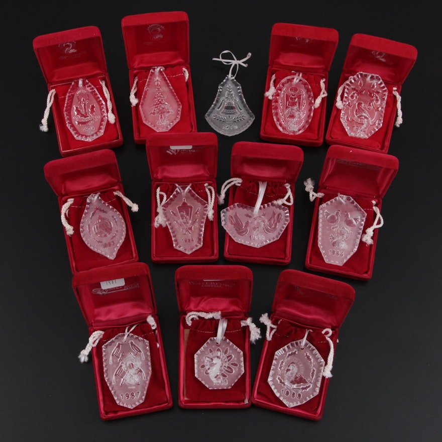 Waterford Crystal Annual Ornaments, Late 20th Century