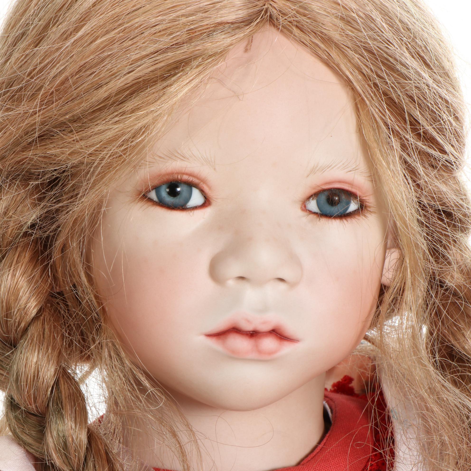 Annette  Himstedt Porcelain Dolls "Wanja" and "Isa Belita" with COA