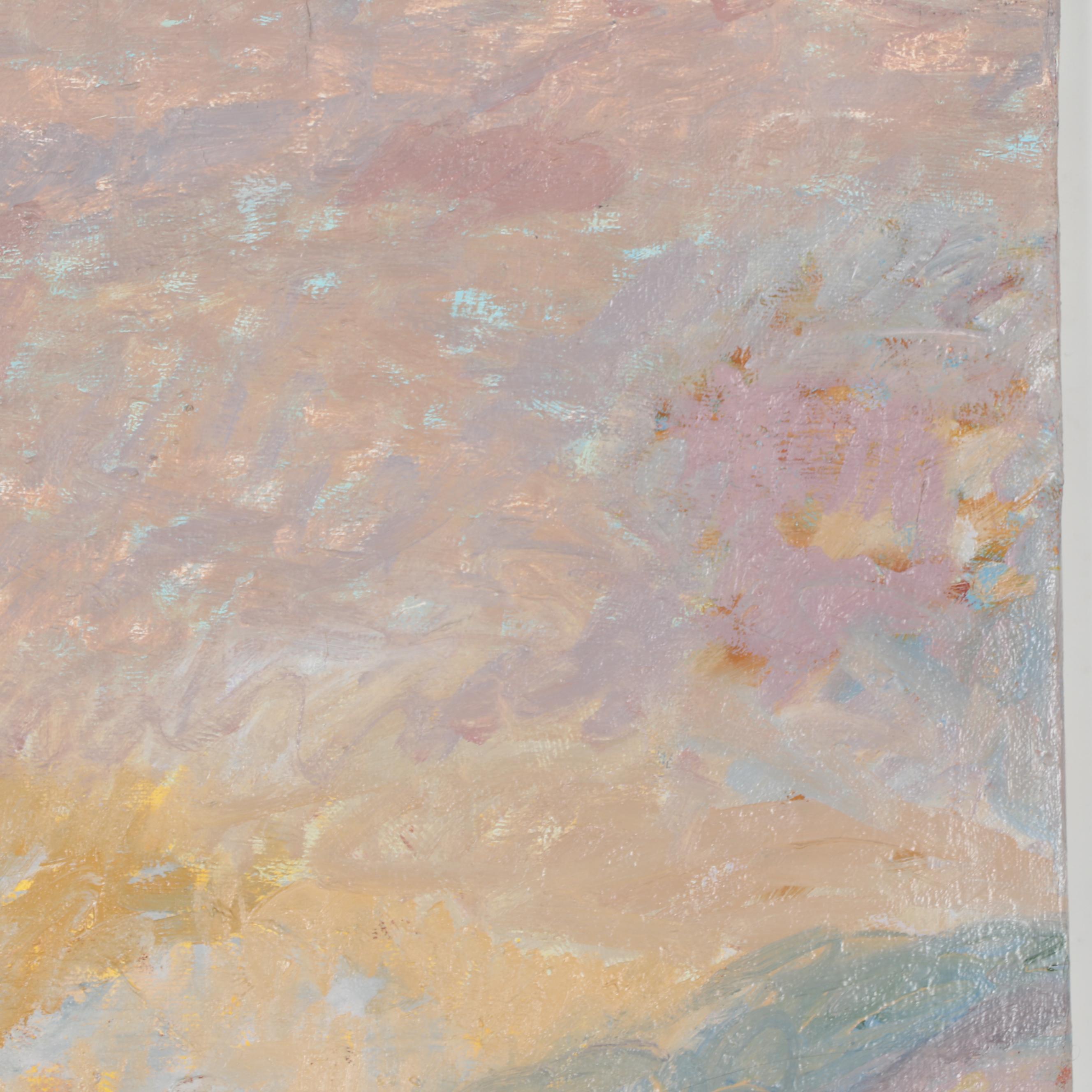 Jerald Mironov Landscape Oil Painting, Late 20th Century