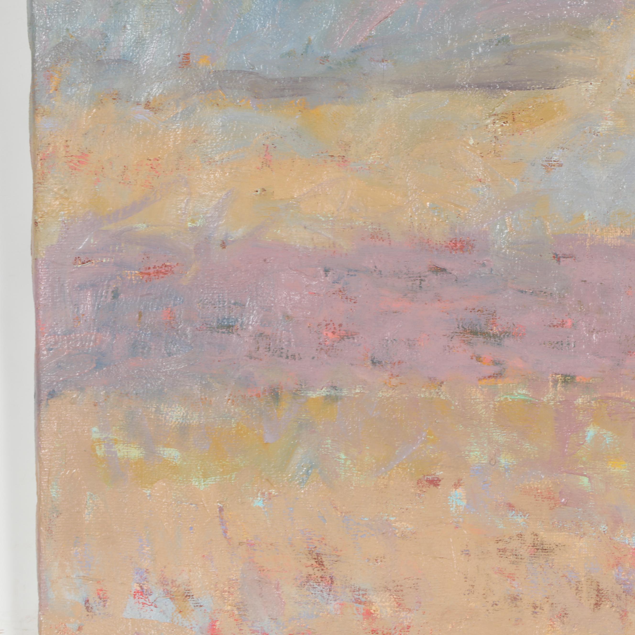 Jerald Mironov Landscape Oil Painting, Late 20th Century