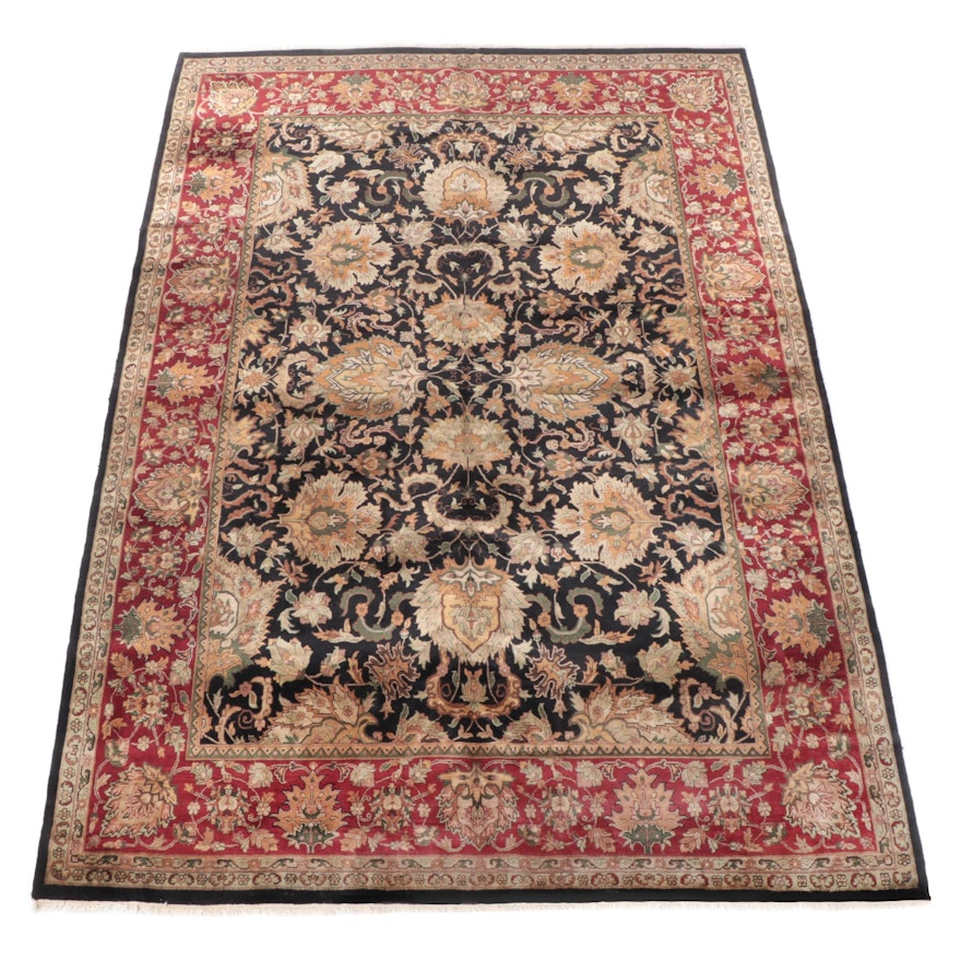 10' x 14'5 Hand-Knotted Indian Tabriz Room Sized Rug