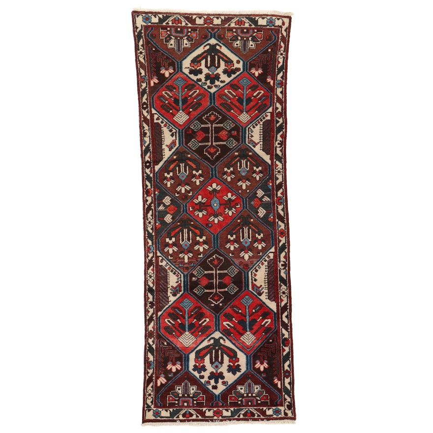 3'6 x 9'4 Hand-Knotted Persian Bakhtiari Long Rug