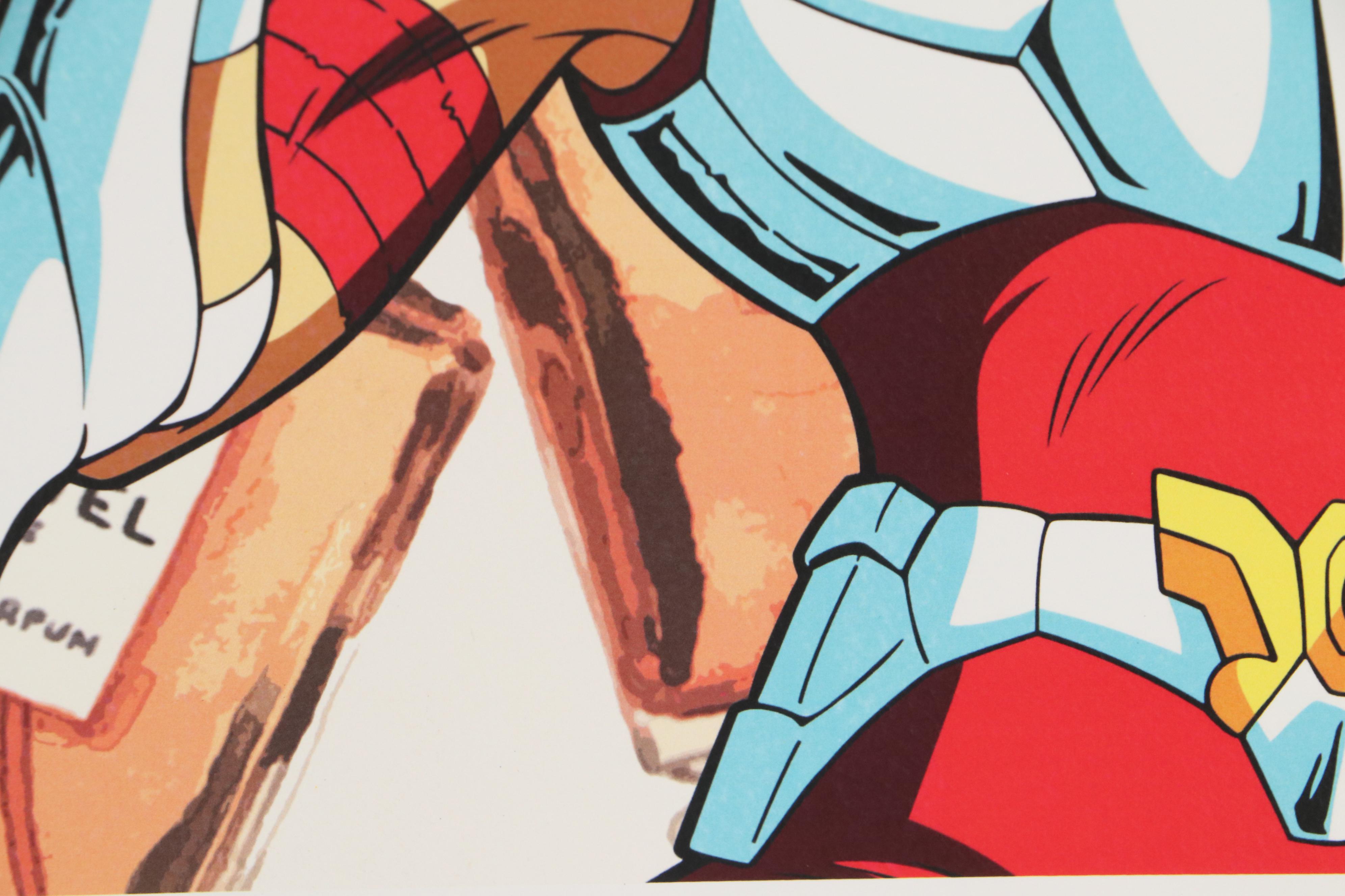 Death NYC Pop Art Graphic Print of Anime Character and Perfume Bottles