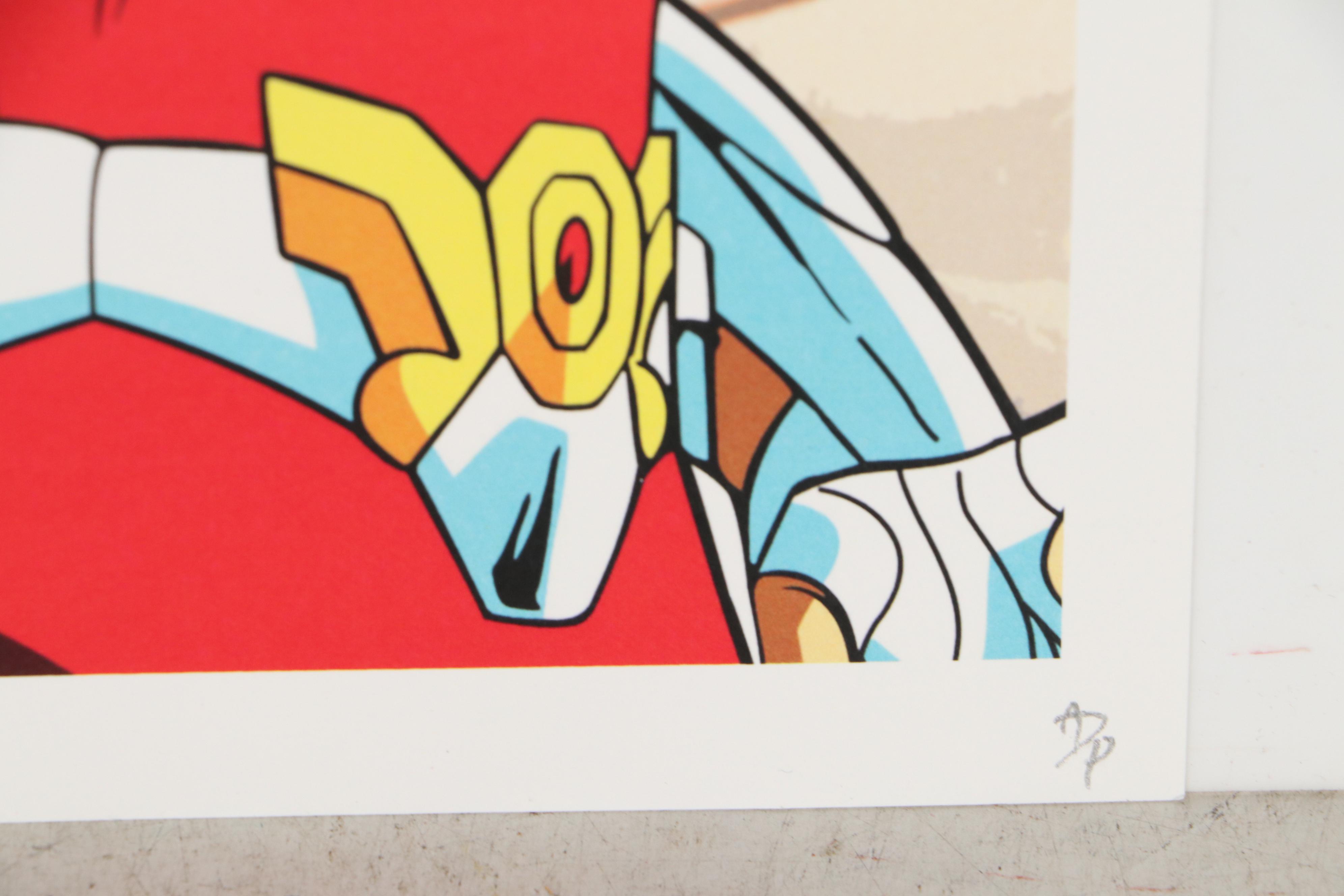 Death NYC Pop Art Graphic Print of Anime Character and Perfume Bottles