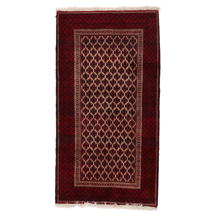 3'5 x 6'7 Hand-Knotted Afghan Baluch Area Rug