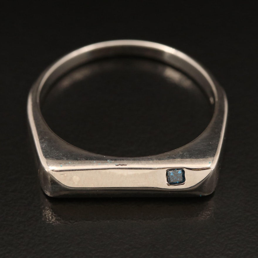 Sterling Silver Diamond Ring