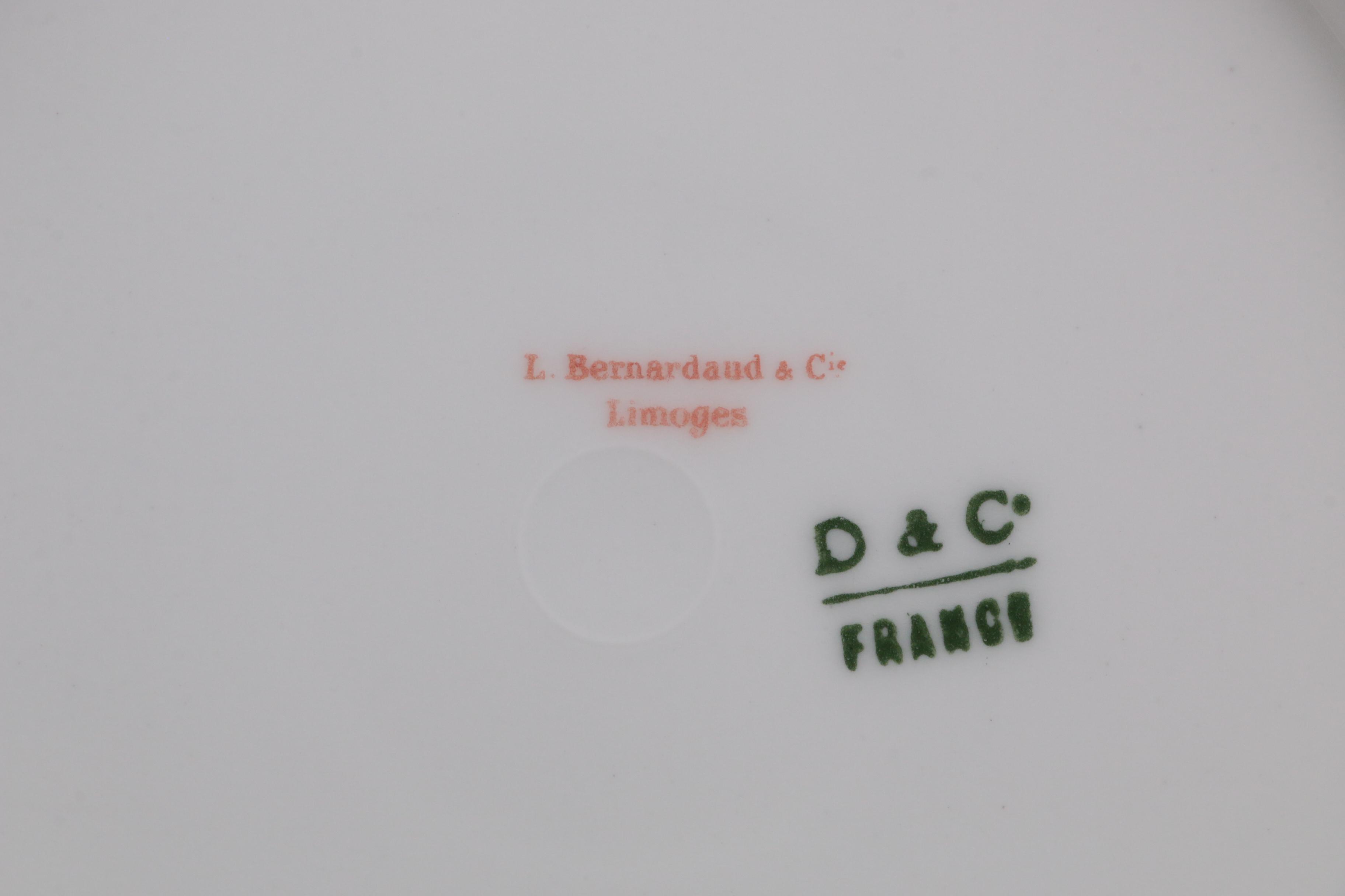 Haviland "Schleiger" and Bernardaud Rose Spray Porcelain Dinnerware