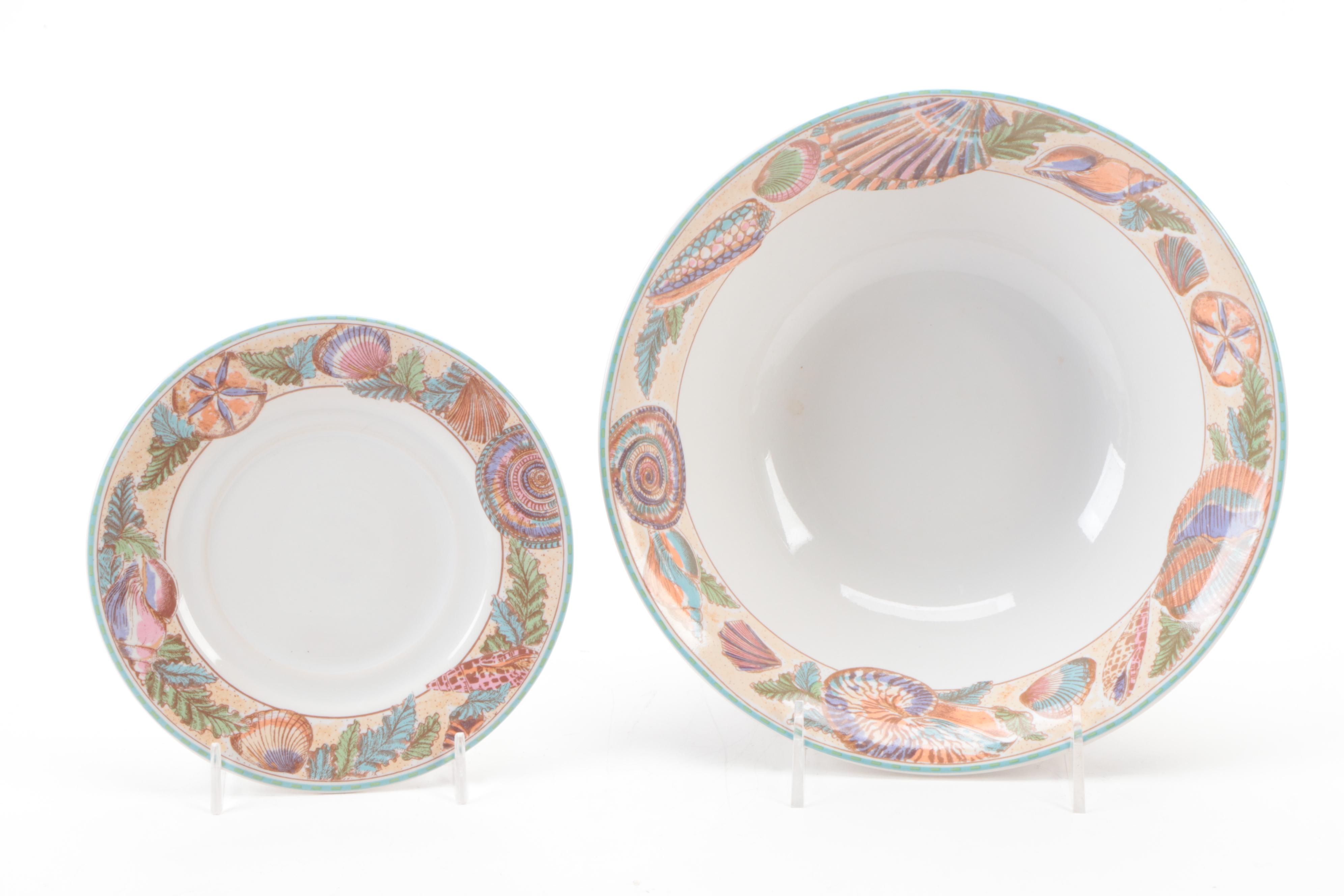 Fitz & Floyd Habitat Americana "Caribbean" Stoneware Dinnerware