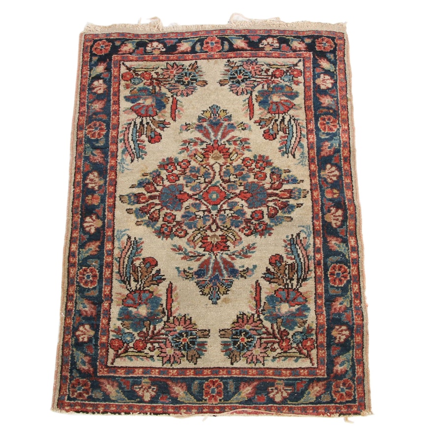 1'11 x 2'10 Hand-Knotted Persian Kurdish Accent Rug