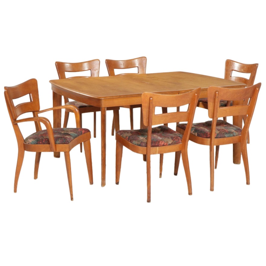 Heywood-Wakefield Mid Century Modern Dining Table and Chairs, Mid 20th Century