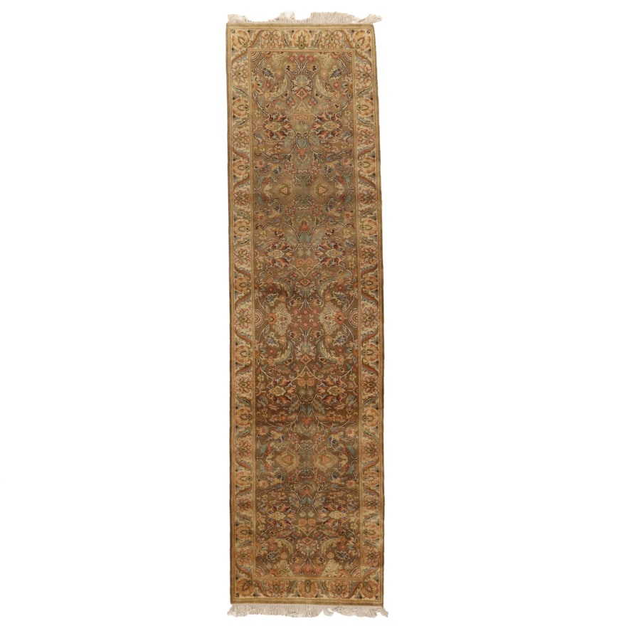 3'1 x 12'3 Hand-Knotted Indian Agra Long Rug