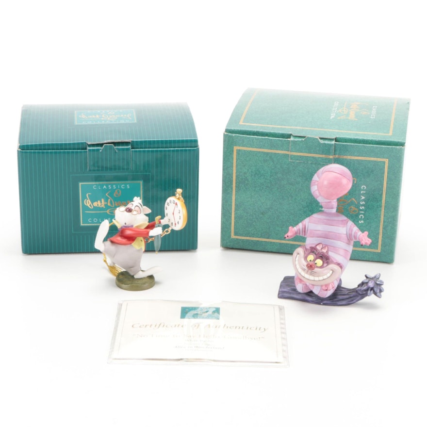 Walt Disney Classic Collection "Alice in Wonderland" Ceramic Figurines