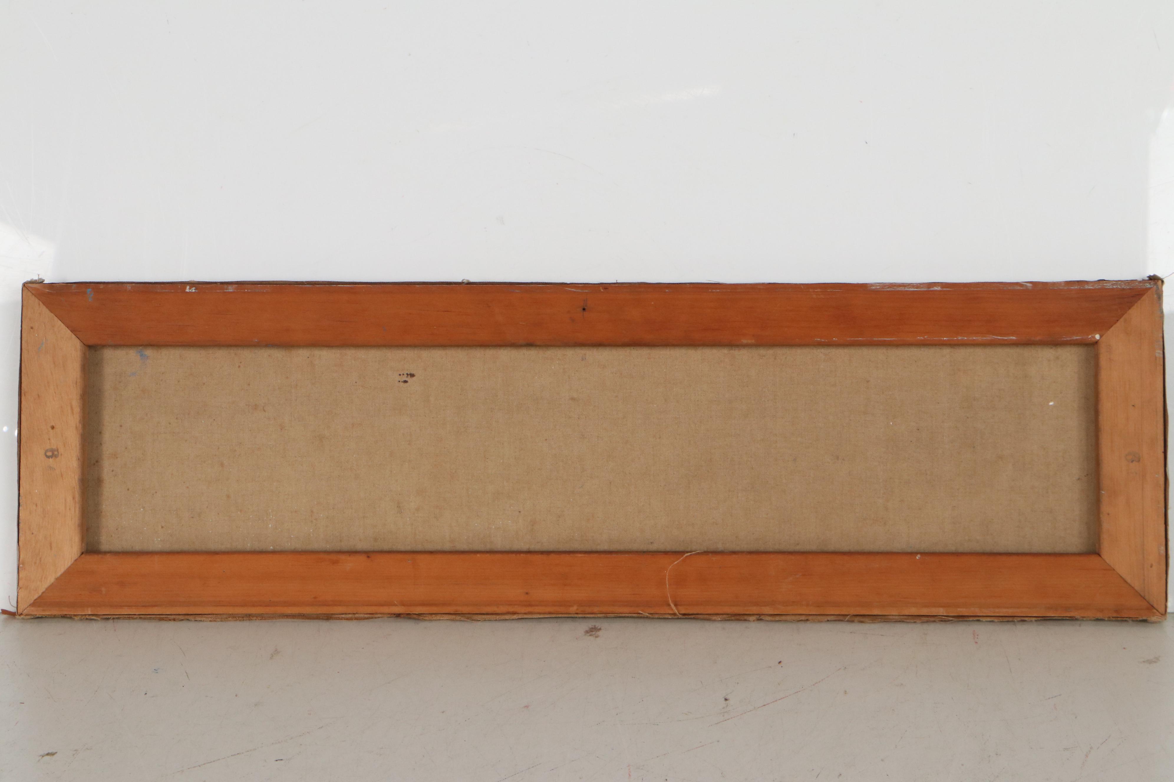 Walter Sorge Stylized Crucifixion Scene Oil Painting