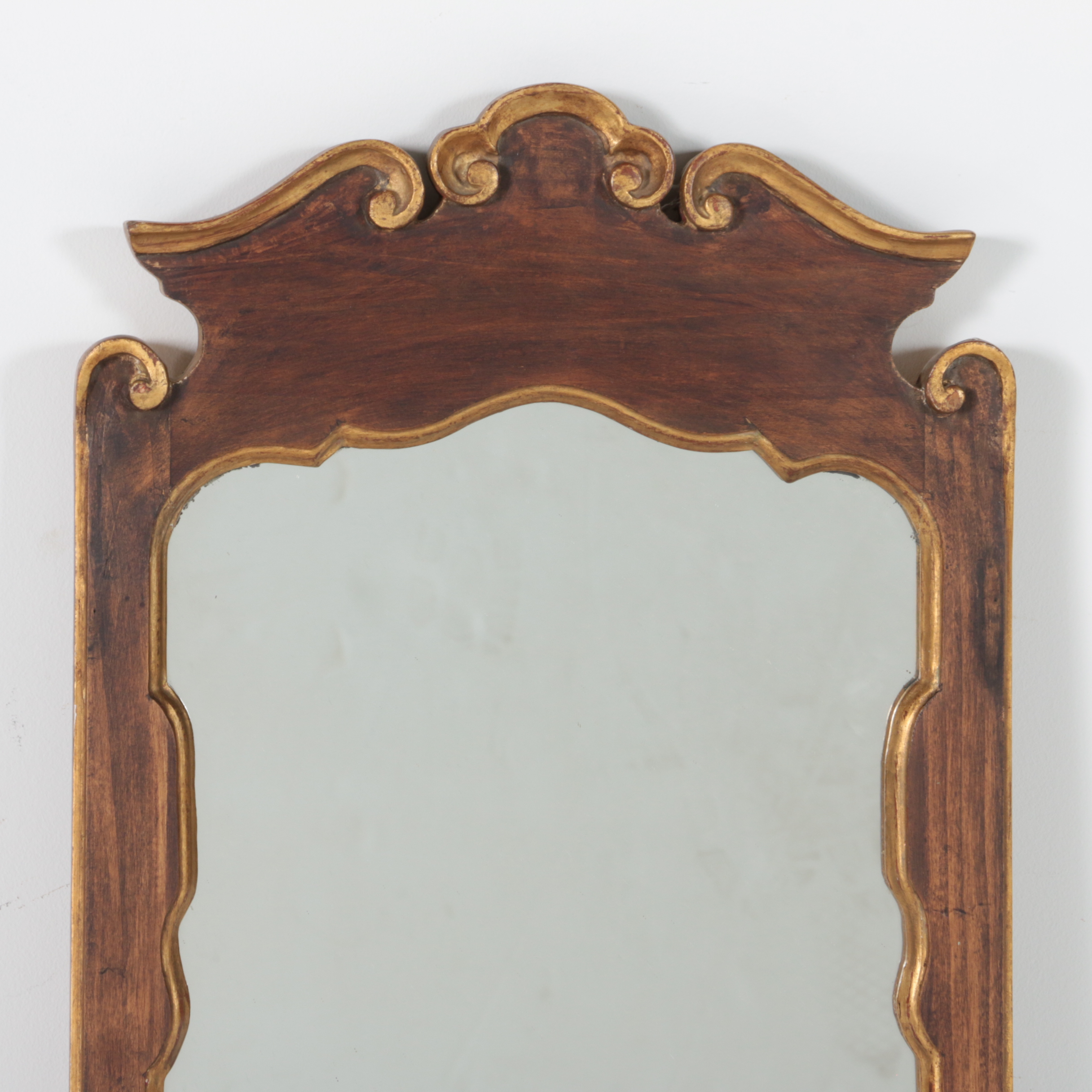 Pino L. De Luca Inc. Italian Parcel-Gilt Mirror, Mid-20th Century