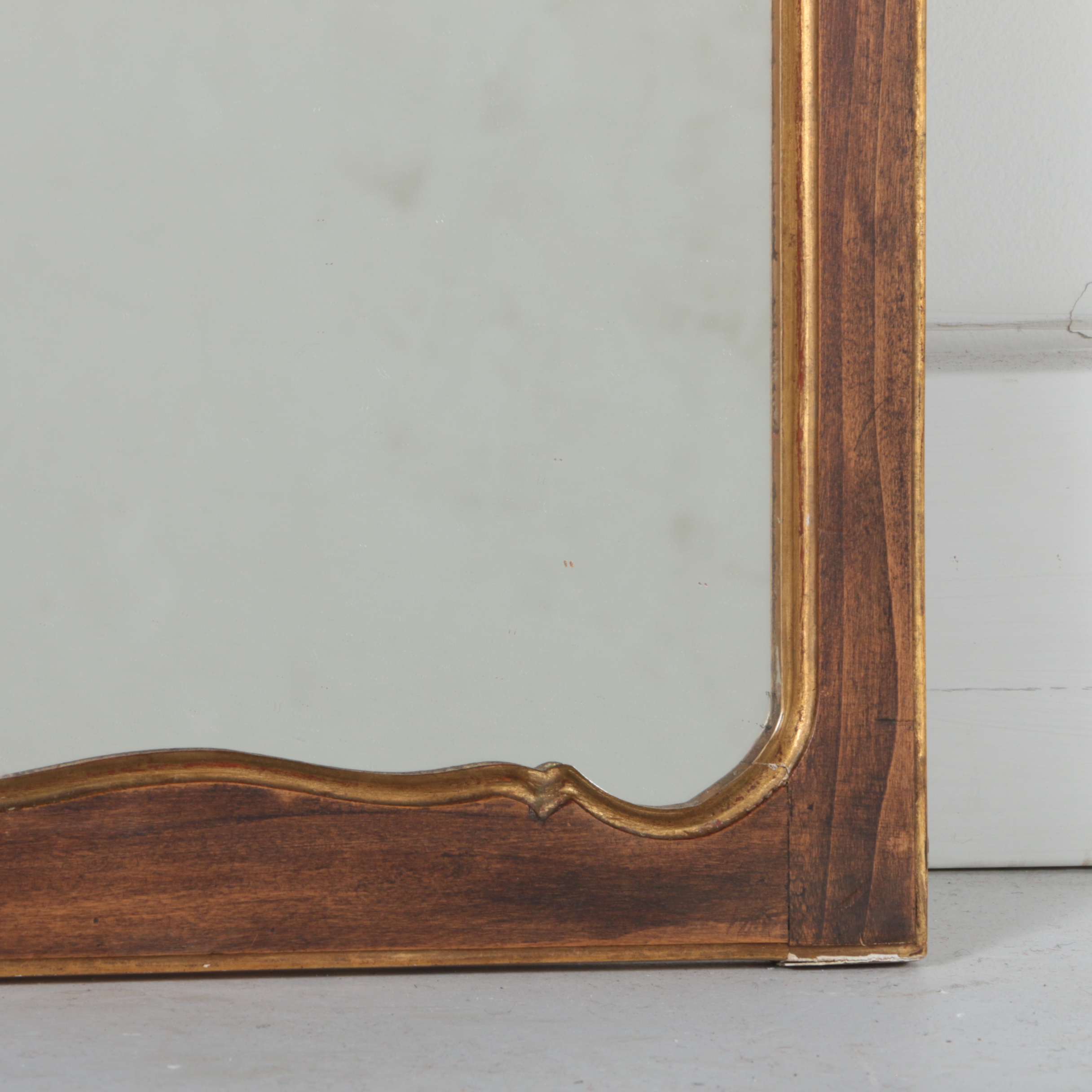 Pino L. De Luca Inc. Italian Parcel-Gilt Mirror, Mid-20th Century