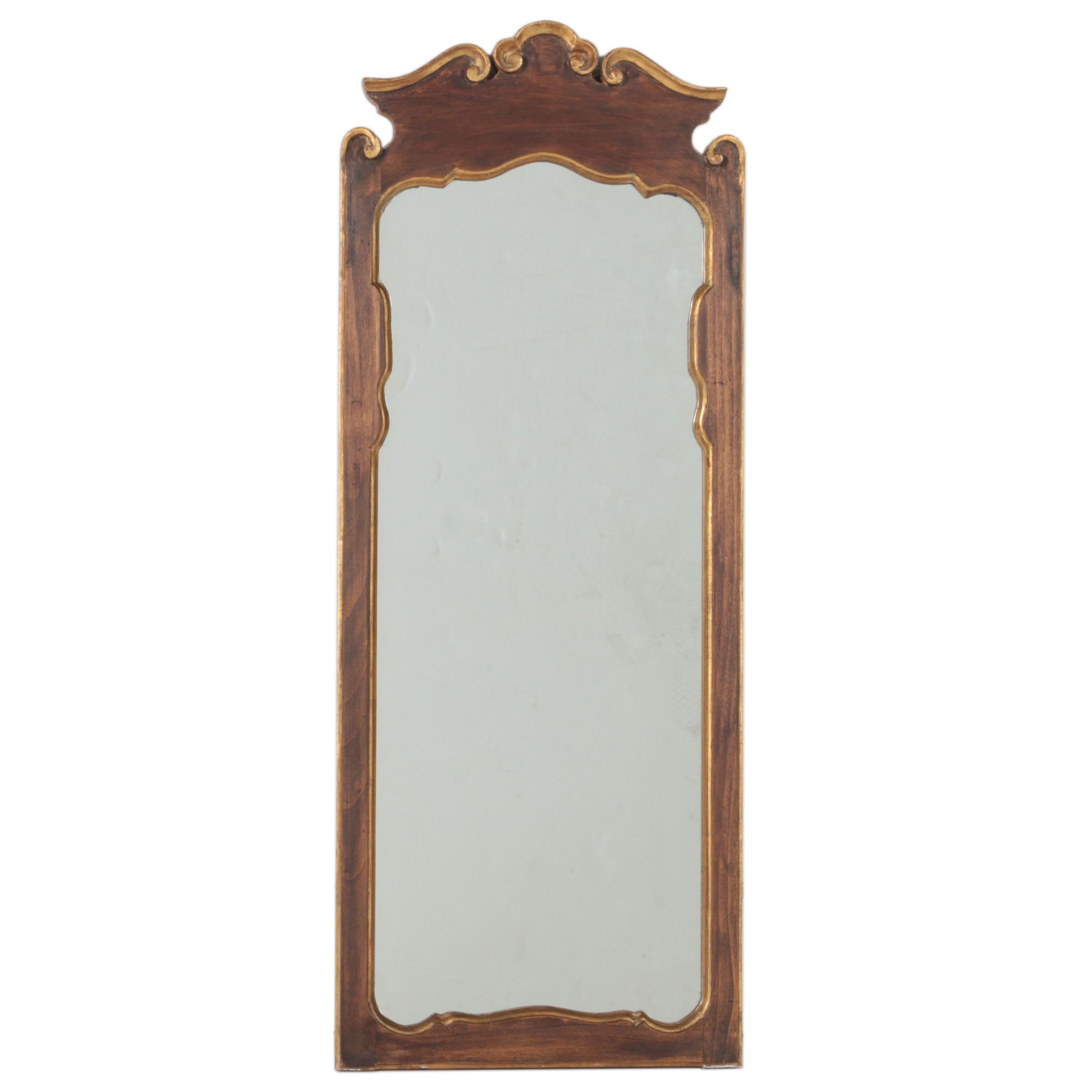 Pino L. De Luca Inc. Italian Parcel-Gilt Mirror, Mid-20th Century