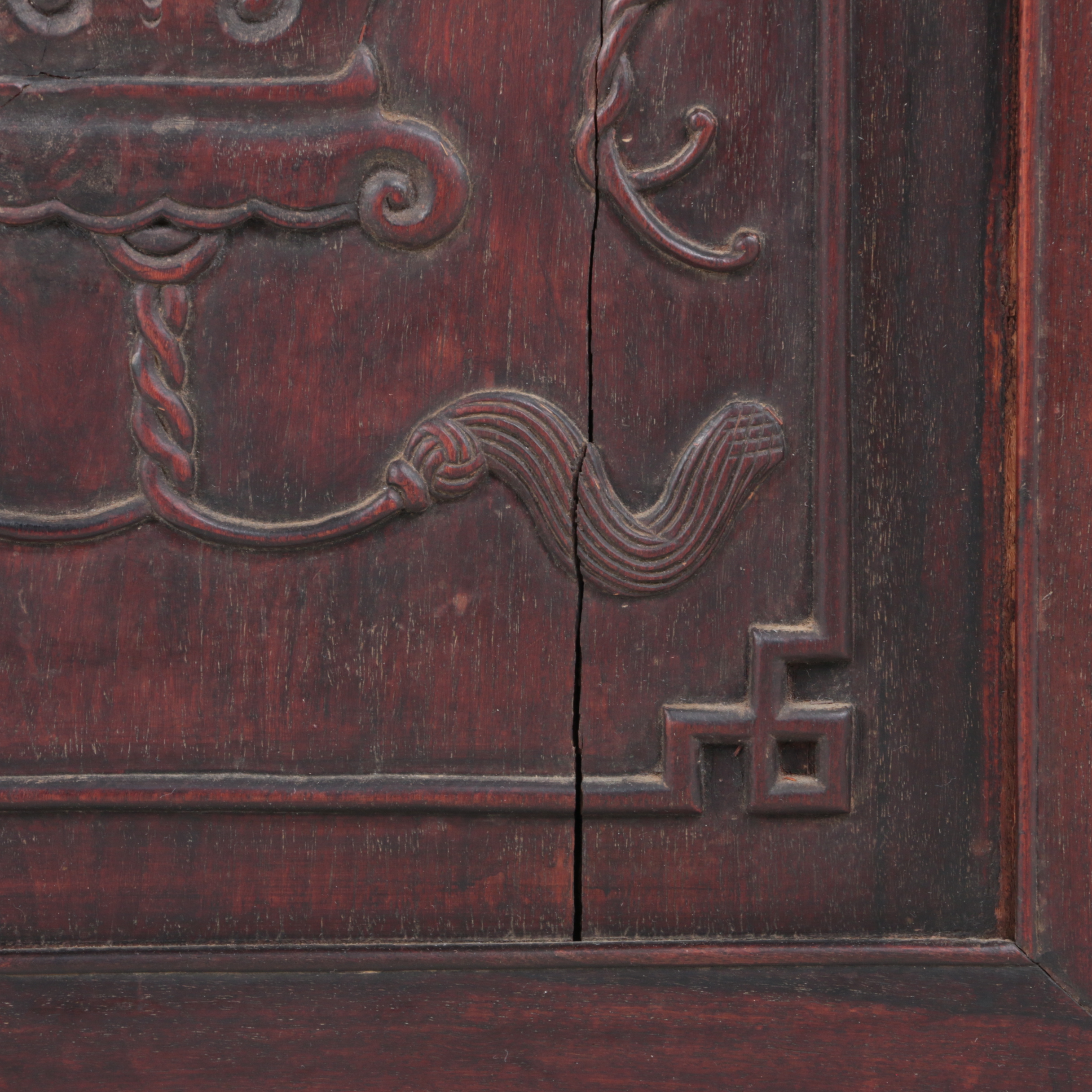 Chinese Carved Hardwood Cabinet, Late 19th/Early 20th Century