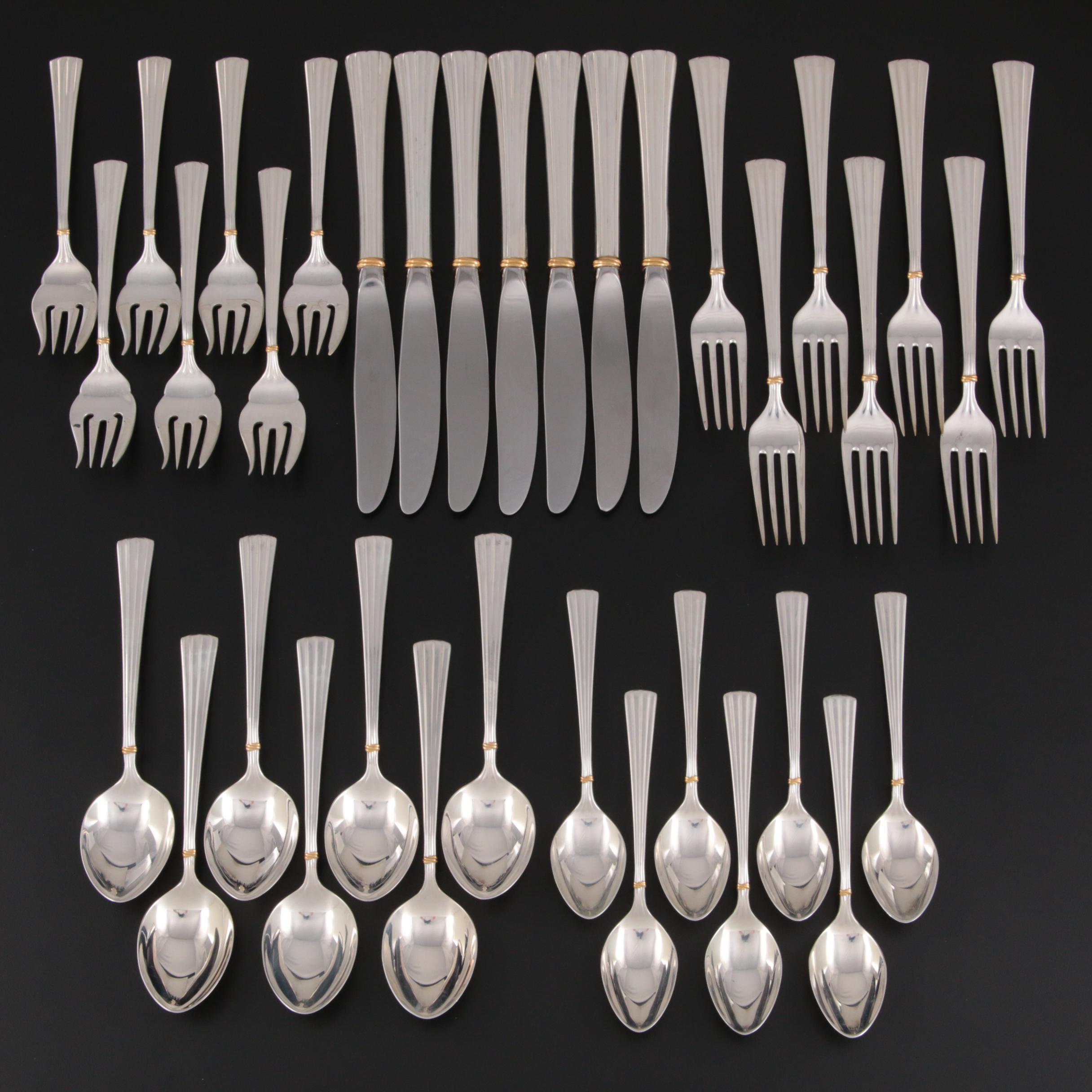 Cartier "Des Must" Sterling Silver Flatware, 20th Century