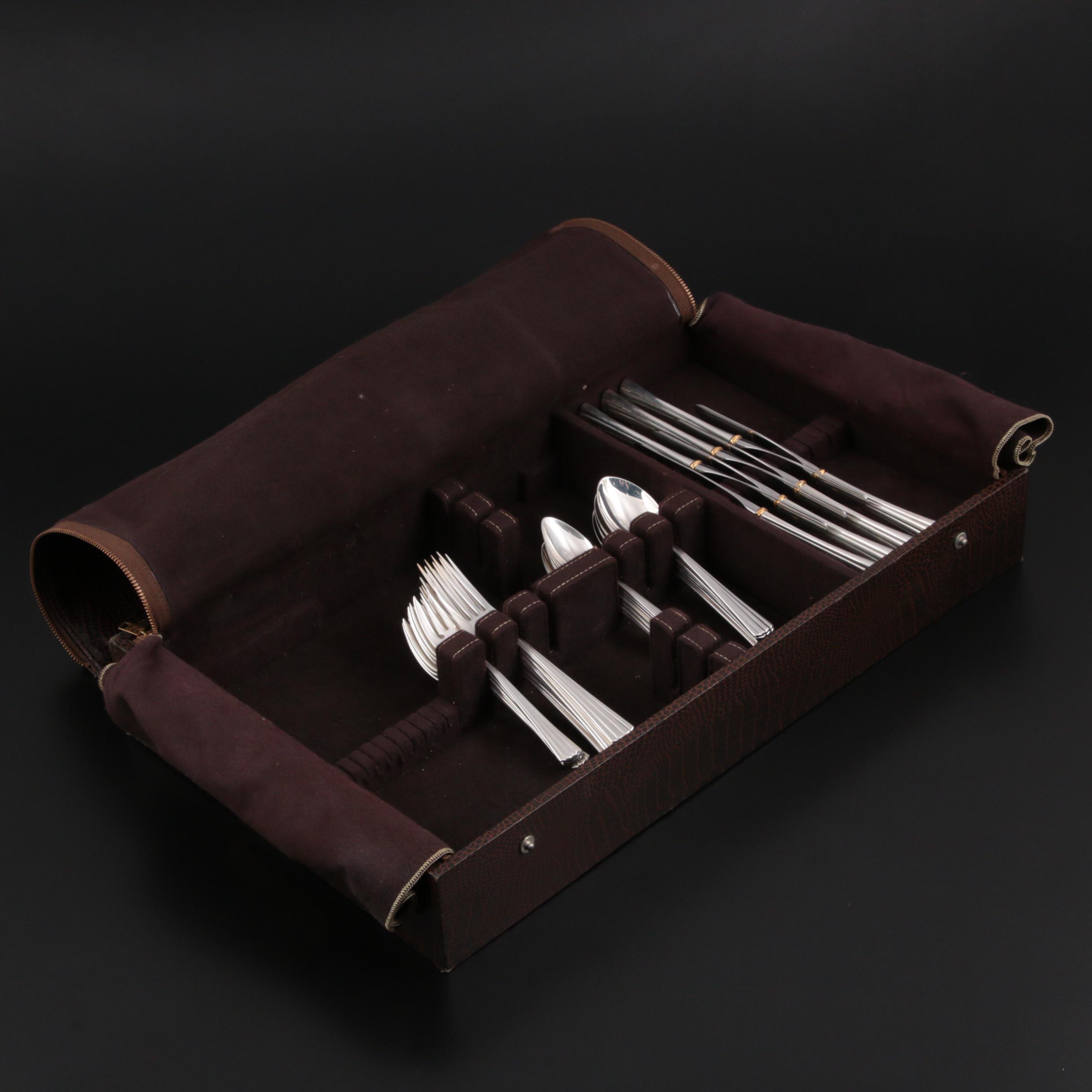 Cartier "Des Must" Sterling Silver Flatware, 20th Century