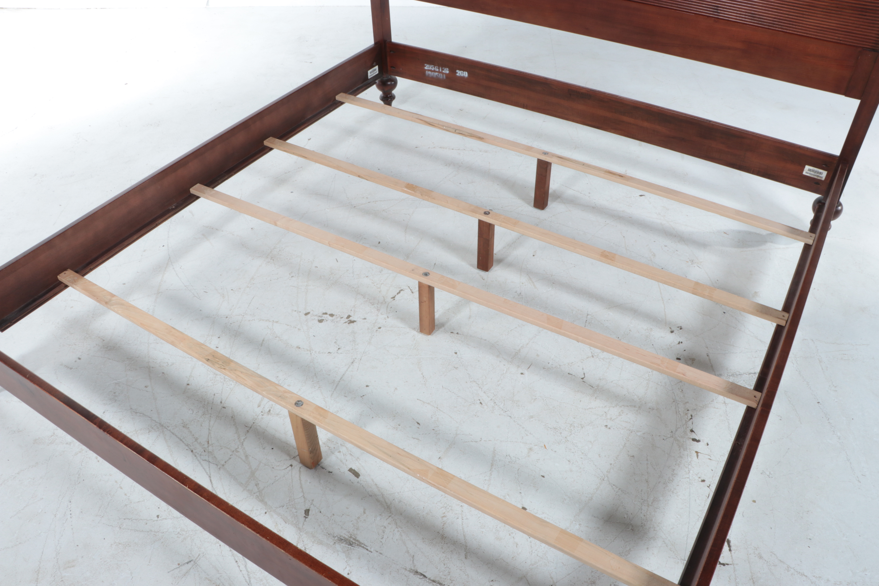 Ethan Allen "British Classics" King Size Bed Frame with Reeded Panels