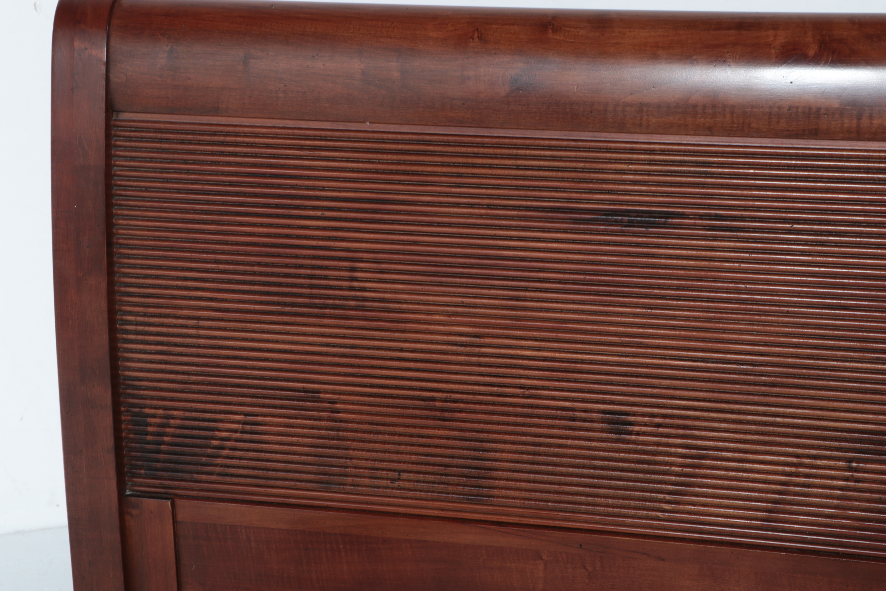 Ethan Allen "British Classics" King Size Bed Frame with Reeded Panels