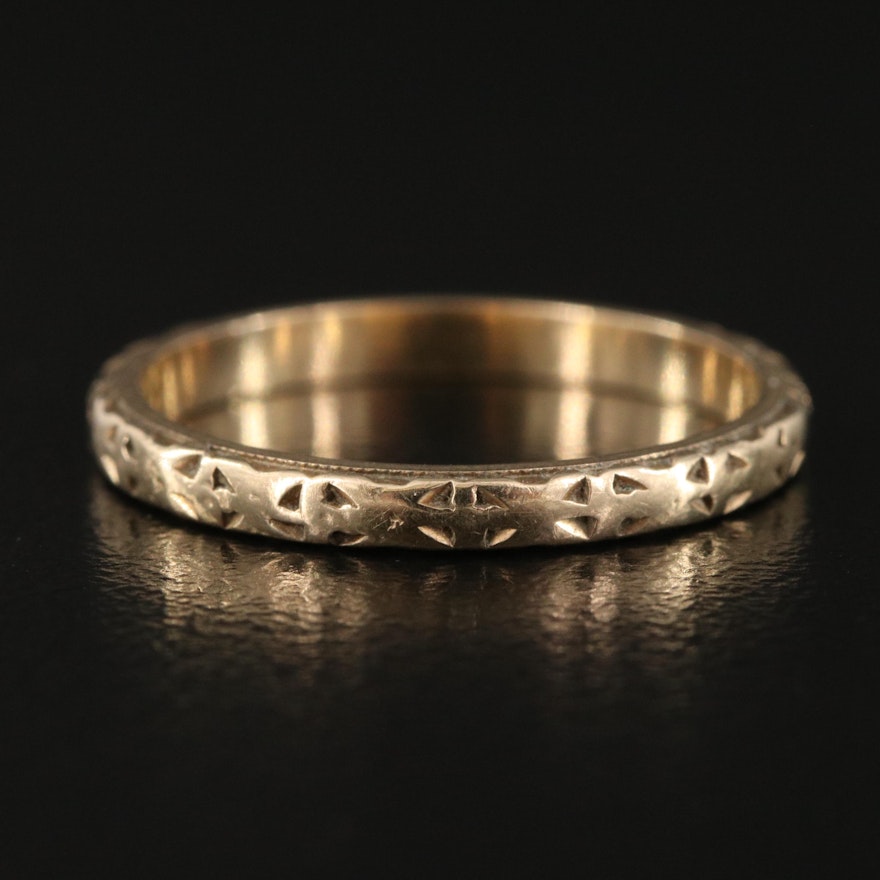 Antique 14K Engraved Band