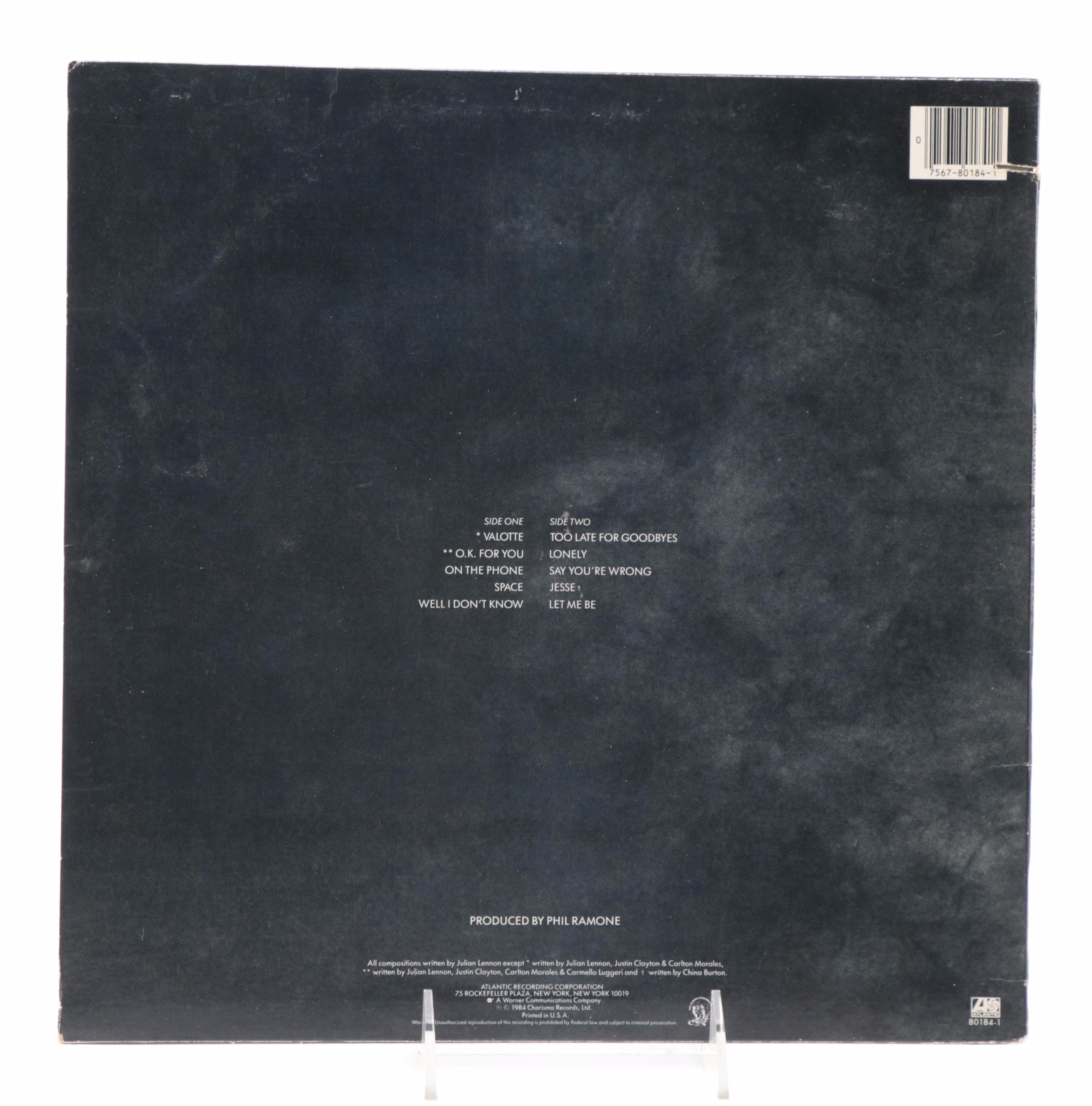 George Harrison, Julian Lennon Signed Vinyl LP Records