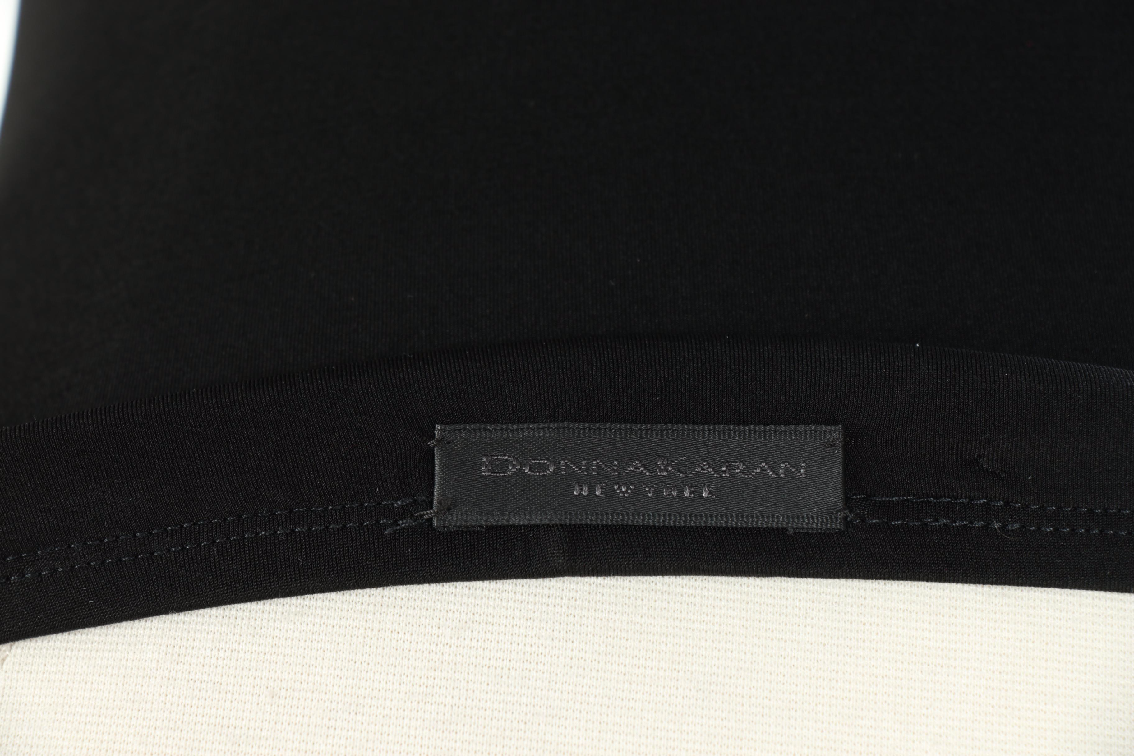 Donna Karan New York Black Jersey and Sheer Occasion Dresses