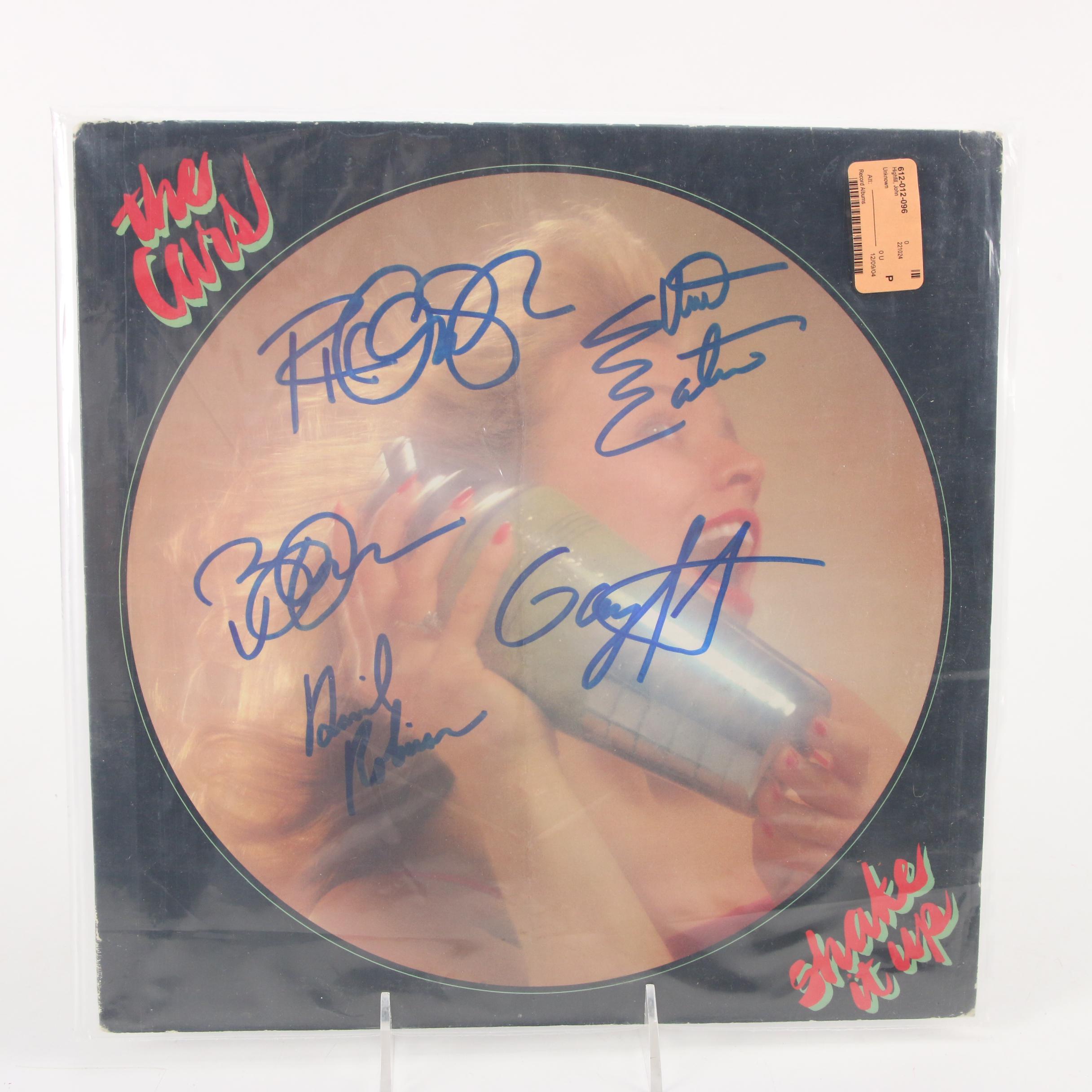 Tina Turner, The Cars, Bryan Adams, Huey Lewis & The News Signed Vinyl Records