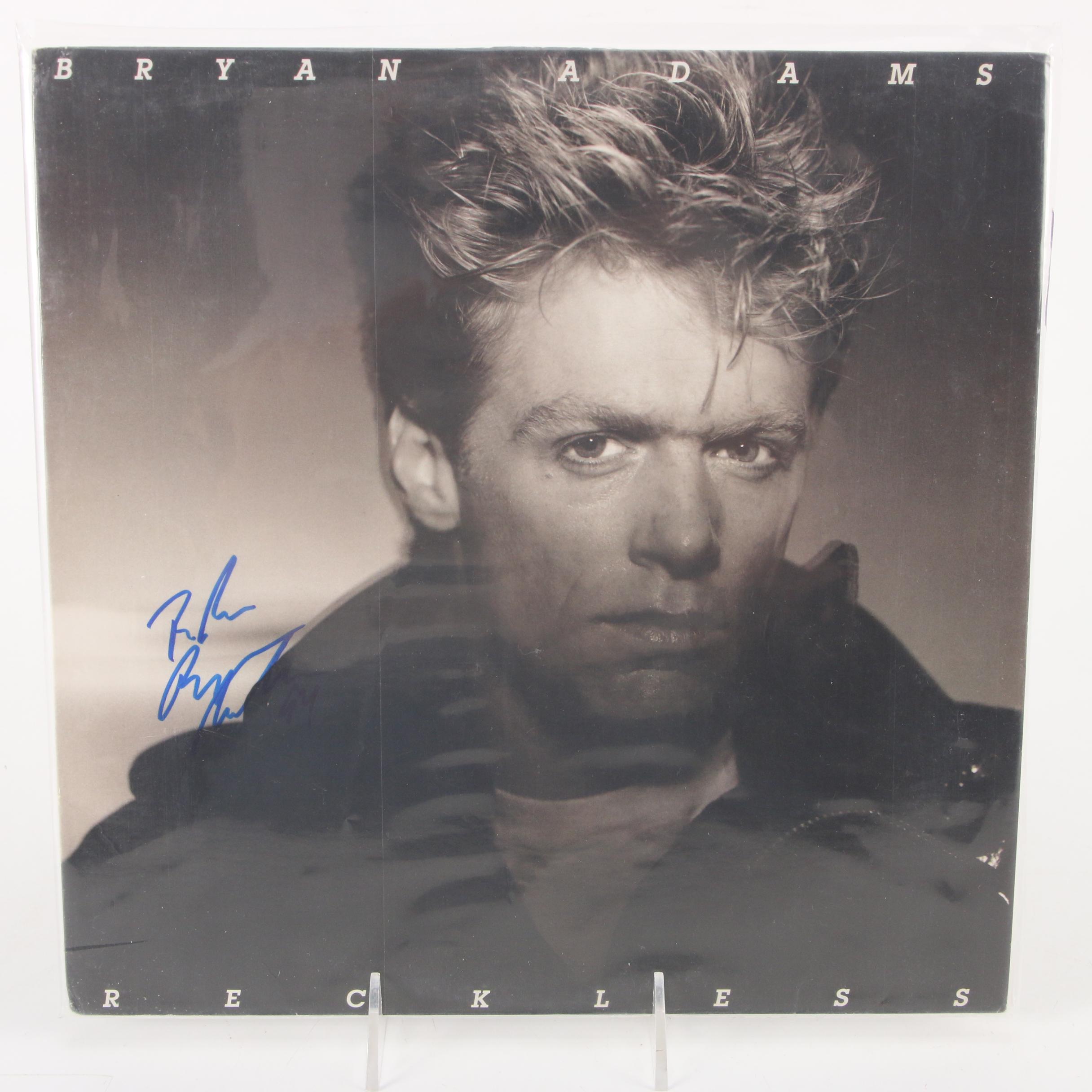 Tina Turner, The Cars, Bryan Adams, Huey Lewis & The News Signed Vinyl Records