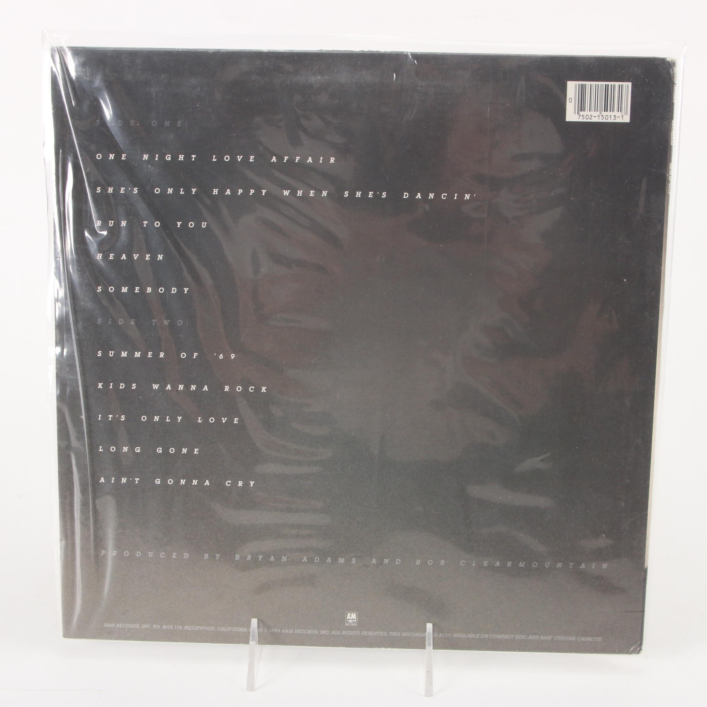 Tina Turner, The Cars, Bryan Adams, Huey Lewis & The News Signed Vinyl Records