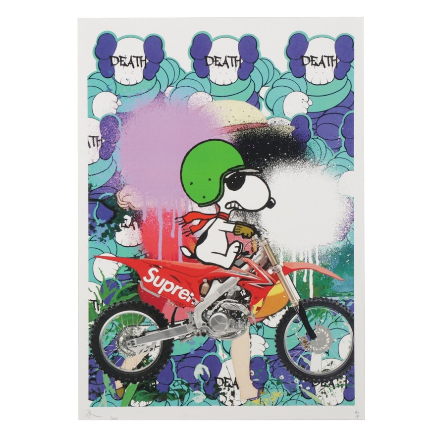 Death NYC Pop Art Graphic Print "XX Snoop Bike 5," 2020