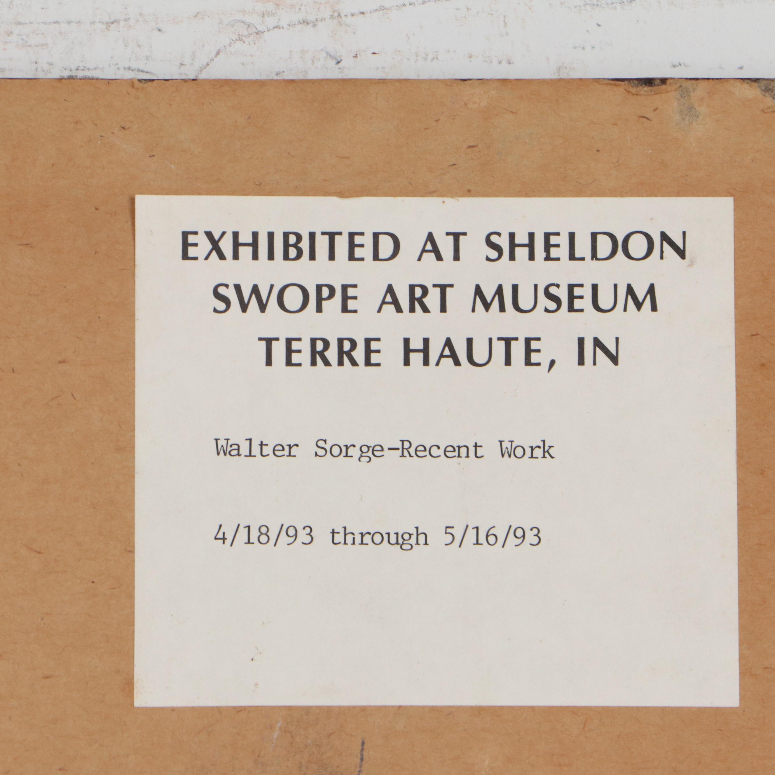 Walter Sorge Abstract Watercolor Painting "Rooftops - Taipei," Circa 1993