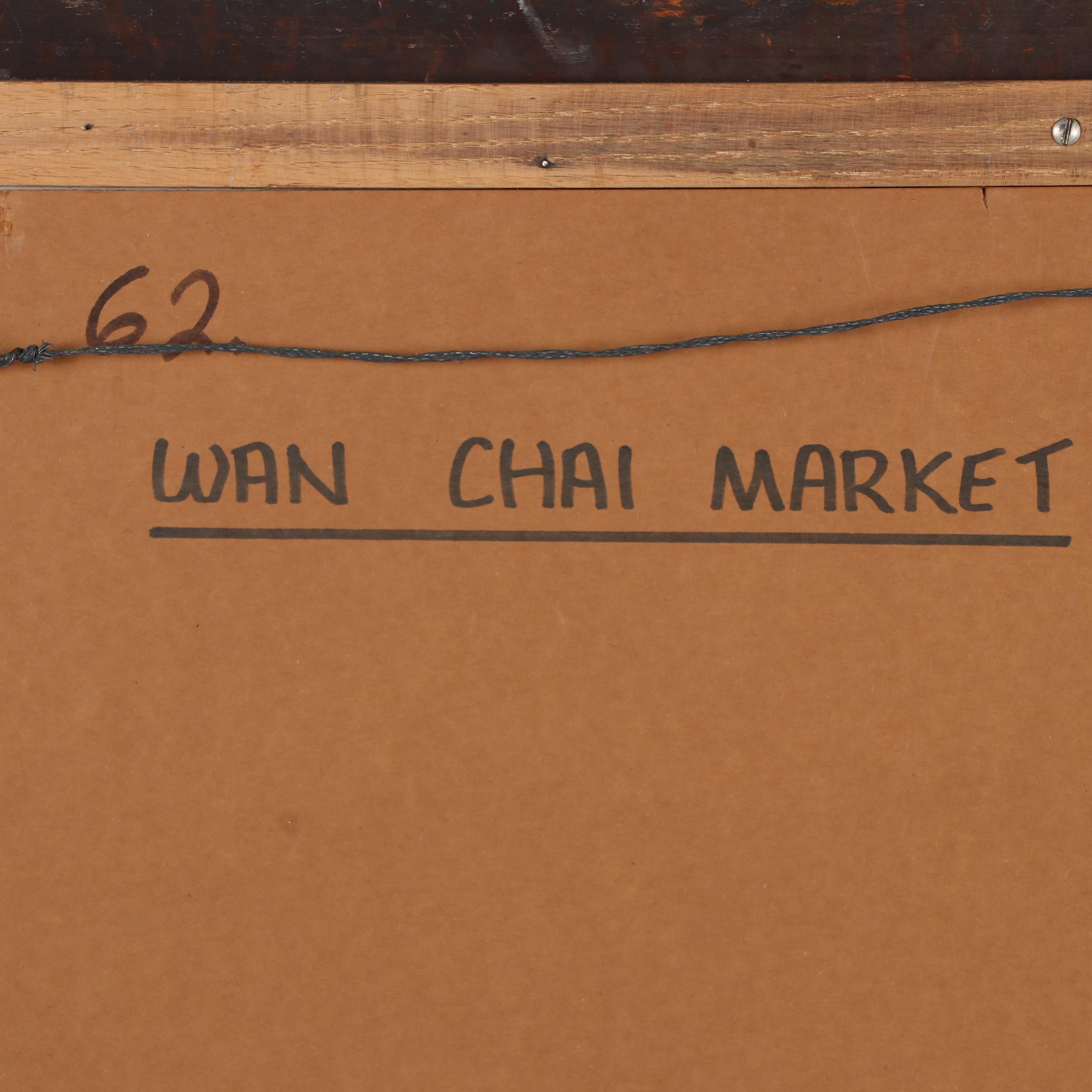 Walter Sorge Abstract Watercolor Painting "Wan Chai Market - Hong Kong"