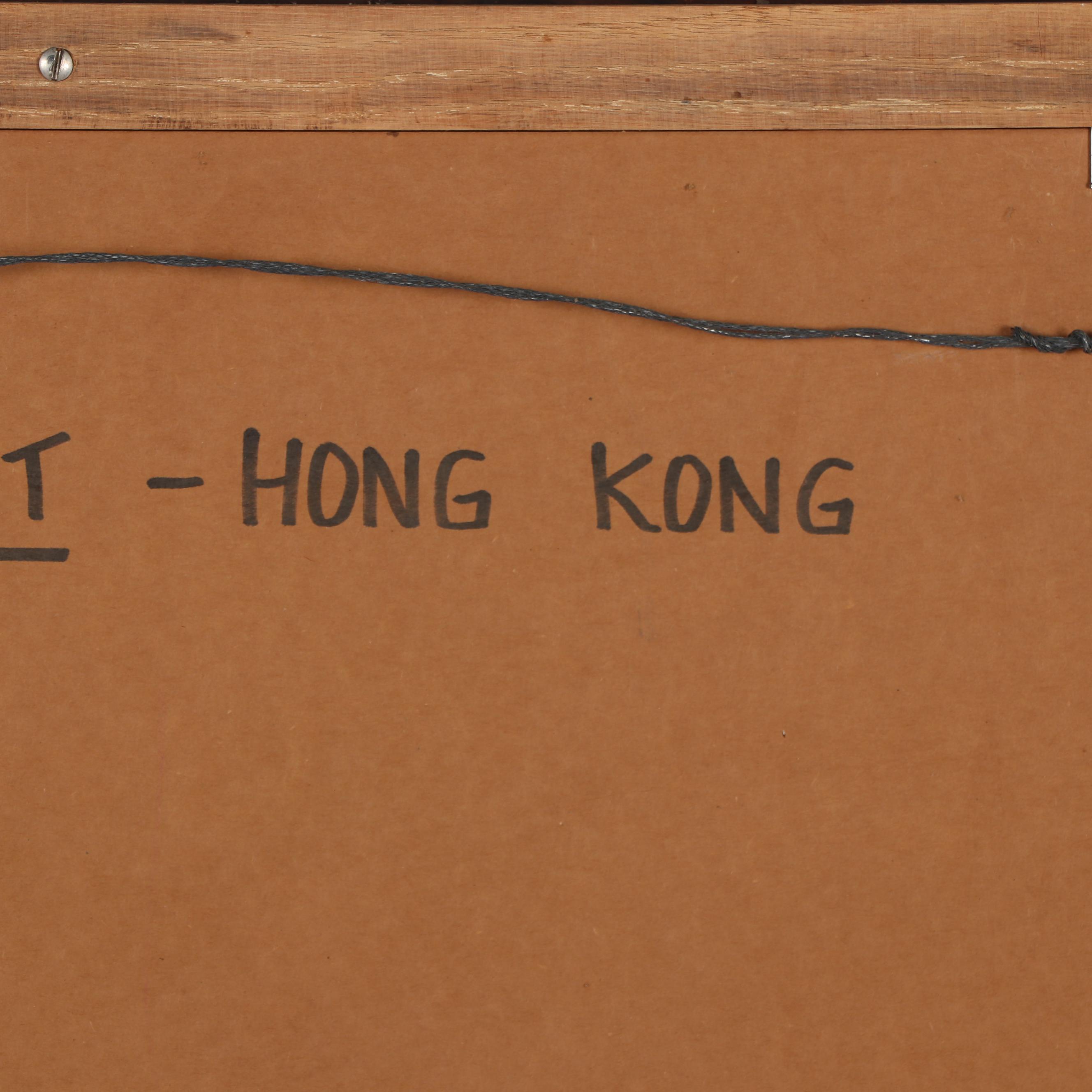 Walter Sorge Abstract Watercolor Painting "Wan Chai Market - Hong Kong"