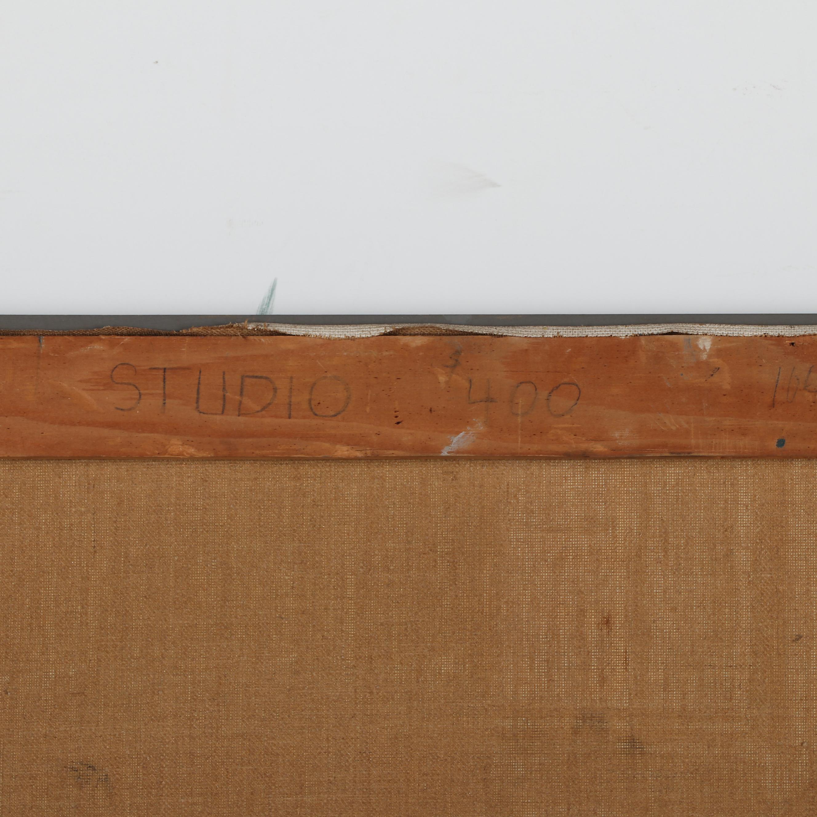 Walter Sorge Interior Oil Painting "Studio," 1961