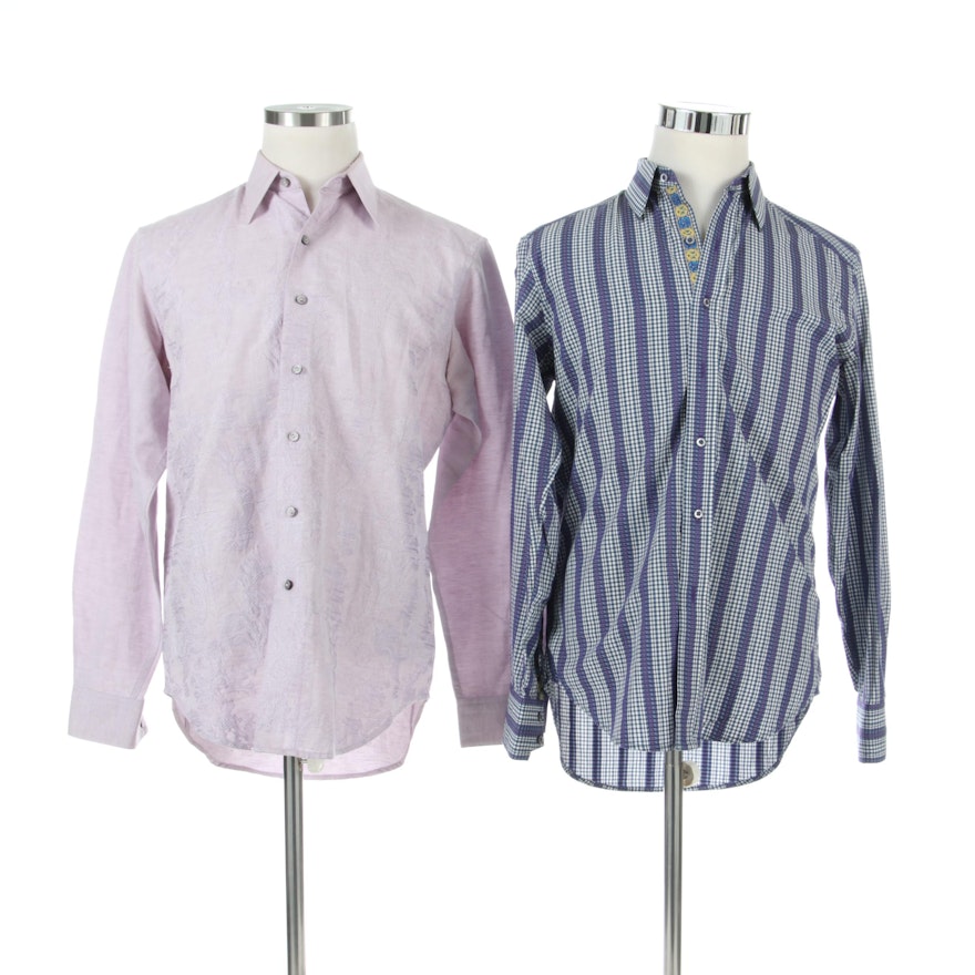 Men's Robert Graham Shirts with Embroidery Detail