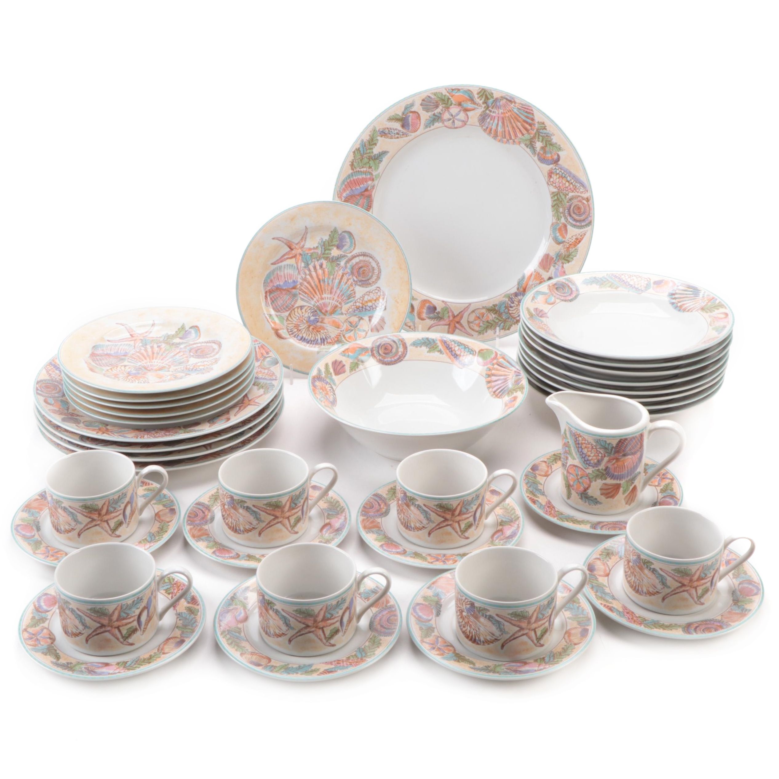 Fitz & Floyd Habitat Americana "Caribbean" Stoneware Dinnerware