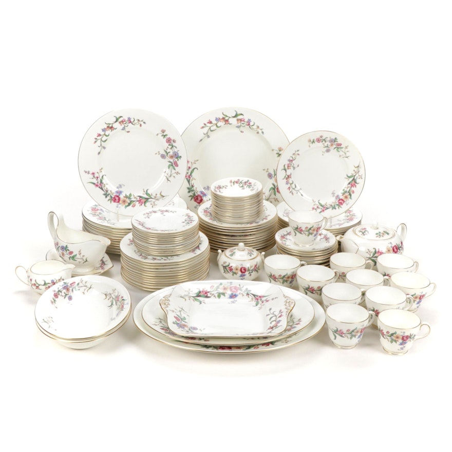 Wedgwood "Devon Sprays" Bone China Dinnerware for Six, 1949–1965