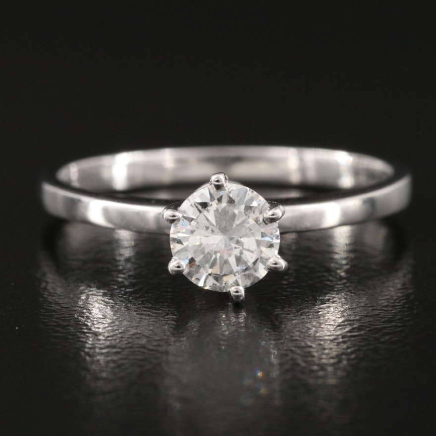 14K 0.50 CT Diamond Solitaire Ring