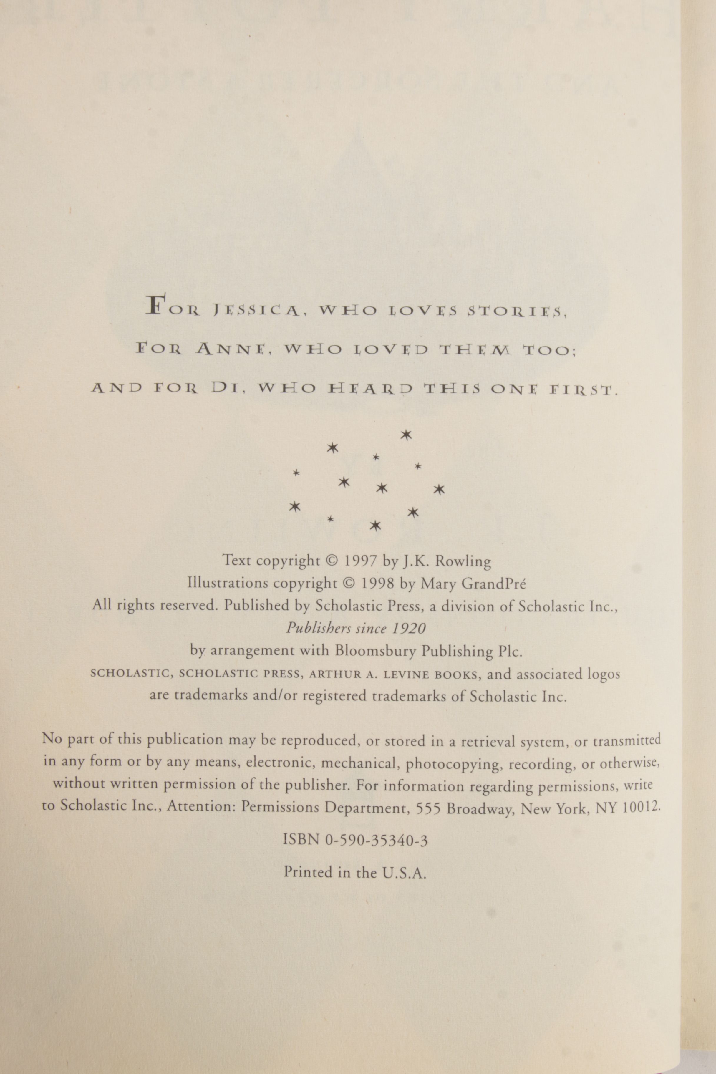 Complete "Harry Potter" Series Including First American Editions