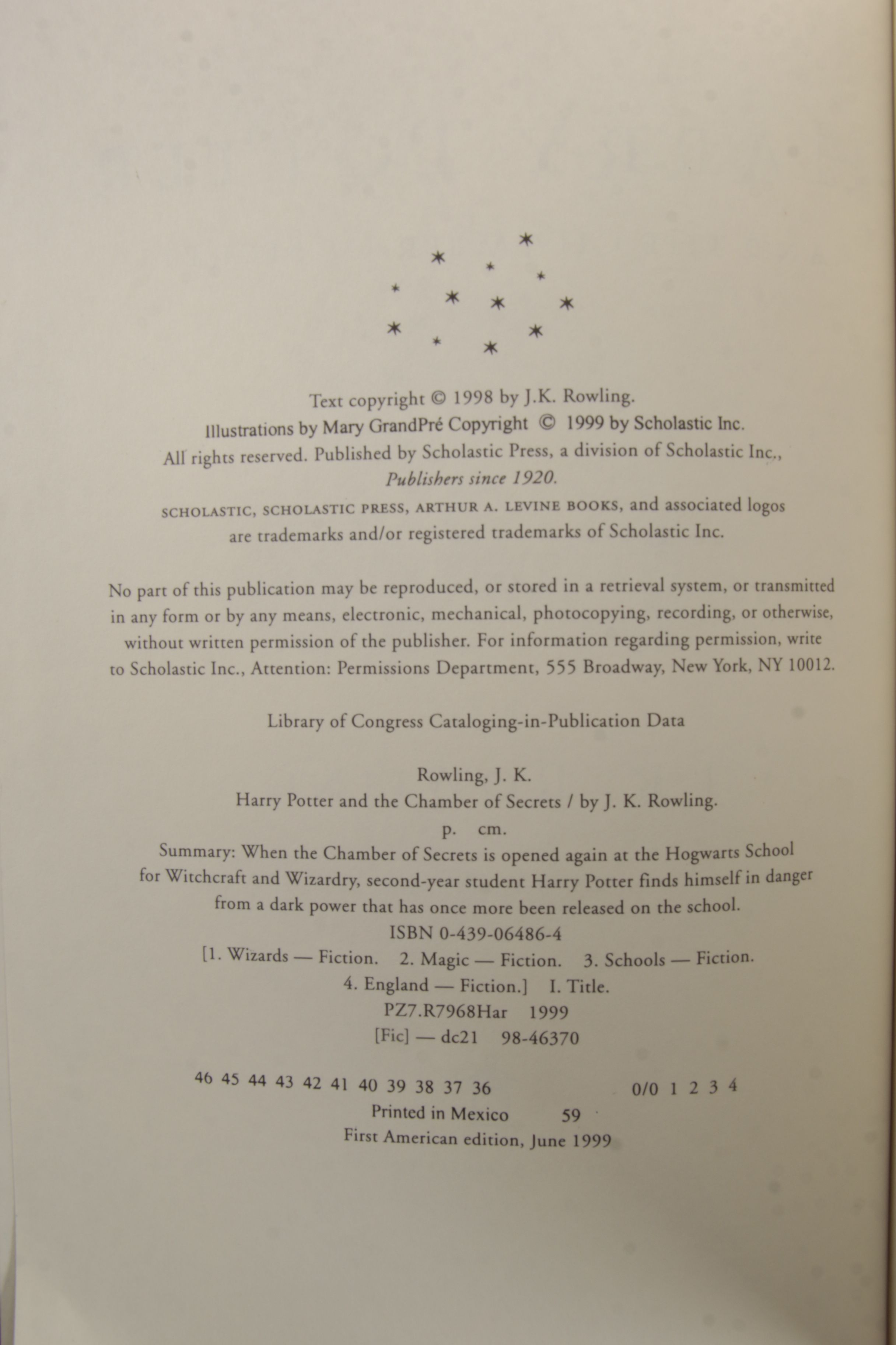 Complete "Harry Potter" Series Including First American Editions