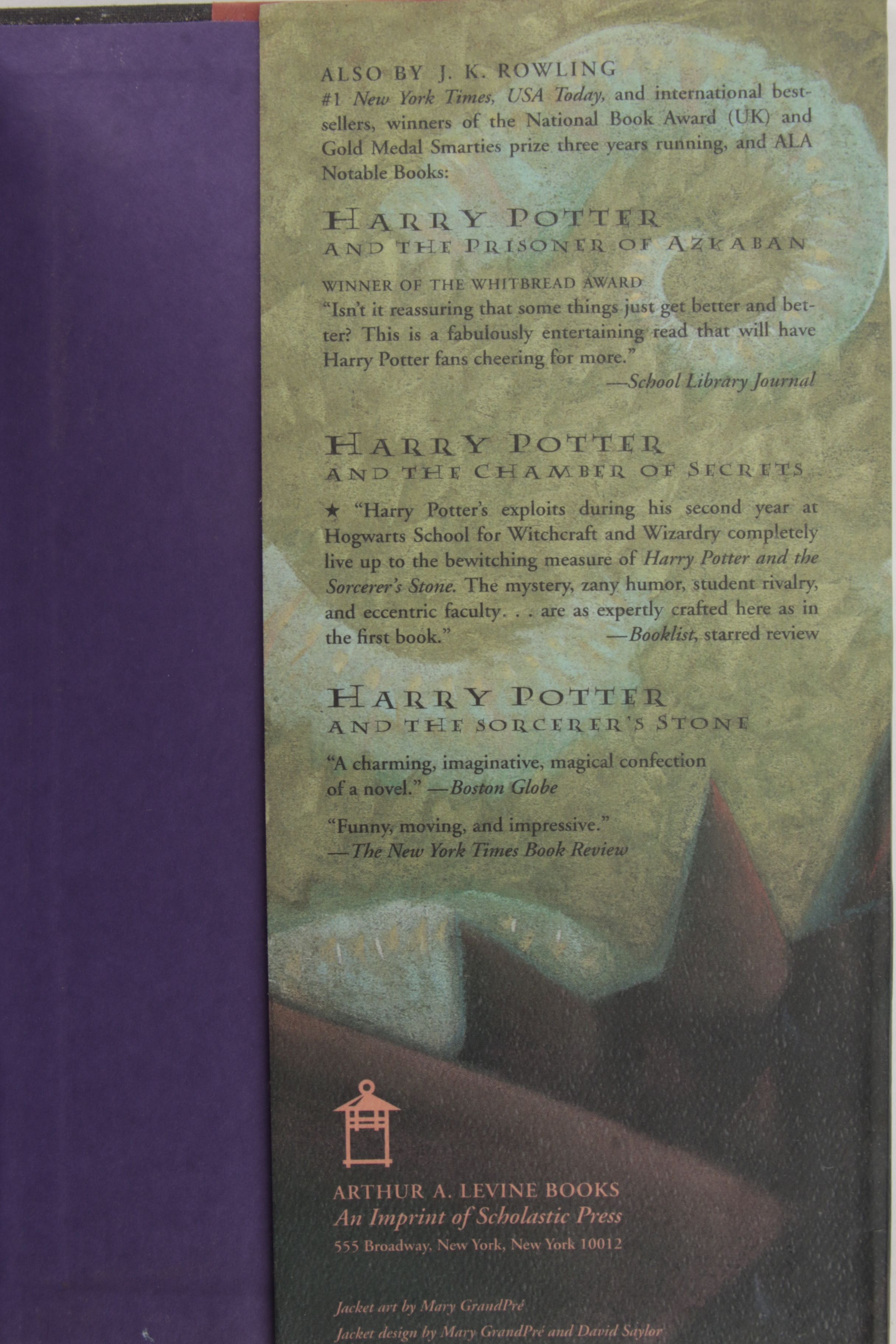 Complete "Harry Potter" Series Including First American Editions