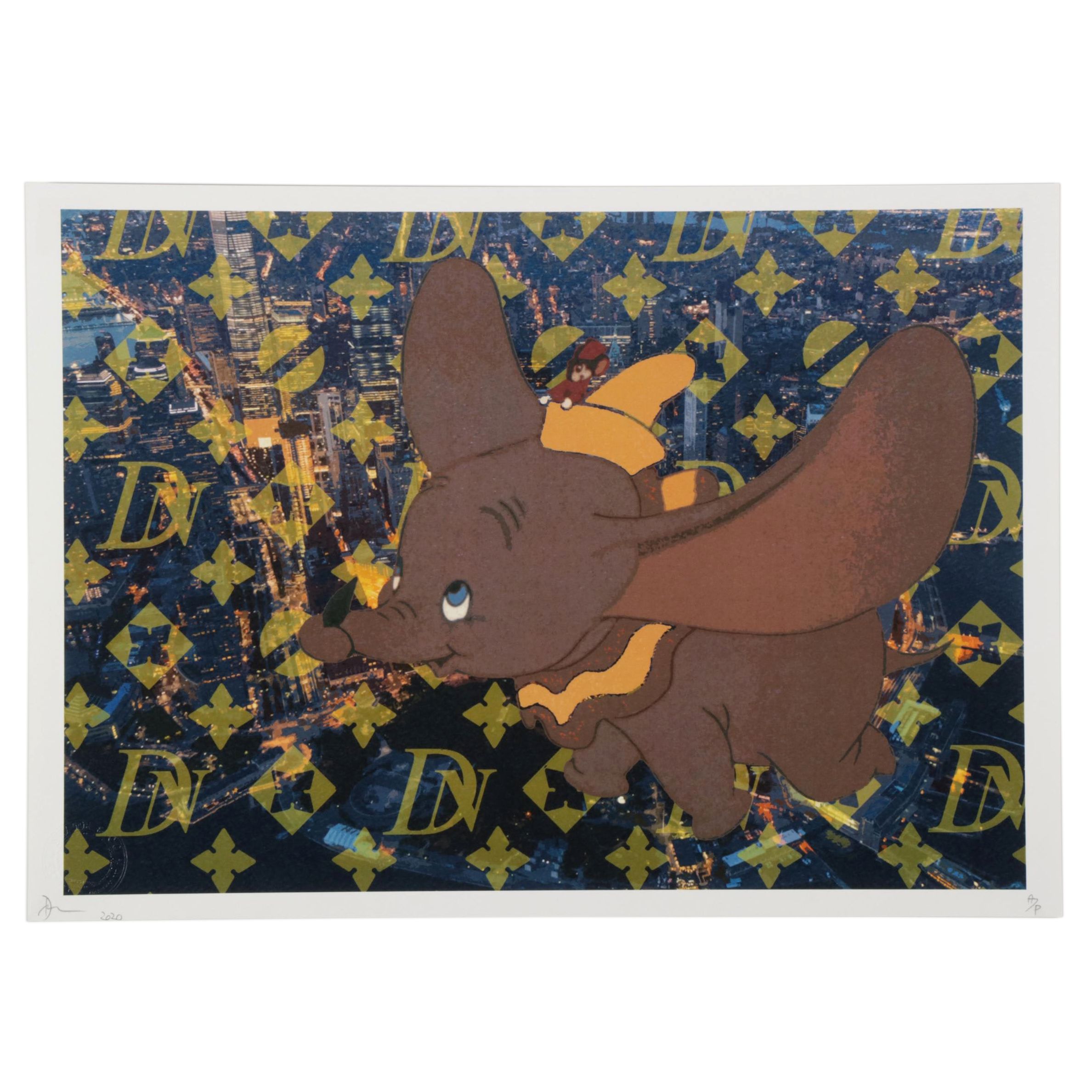 Death NYC Pop Art Graphic Print Featuring Dumbo, 2020