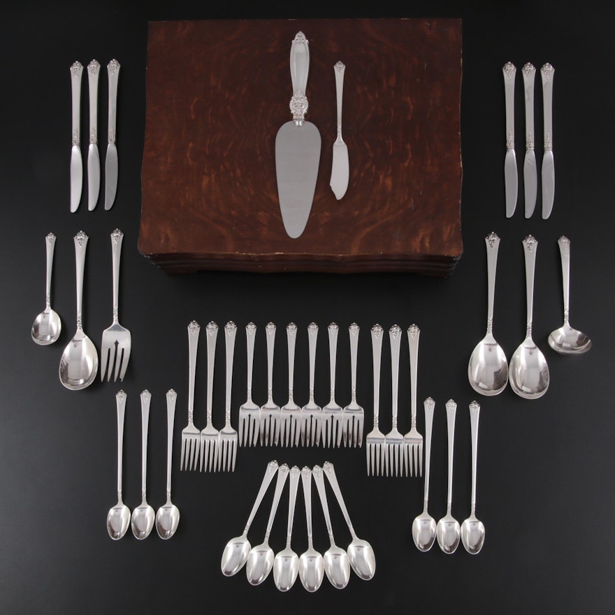 Royal Crest "Castle Rose" Sterling Silver Flatware and Serving Utensils