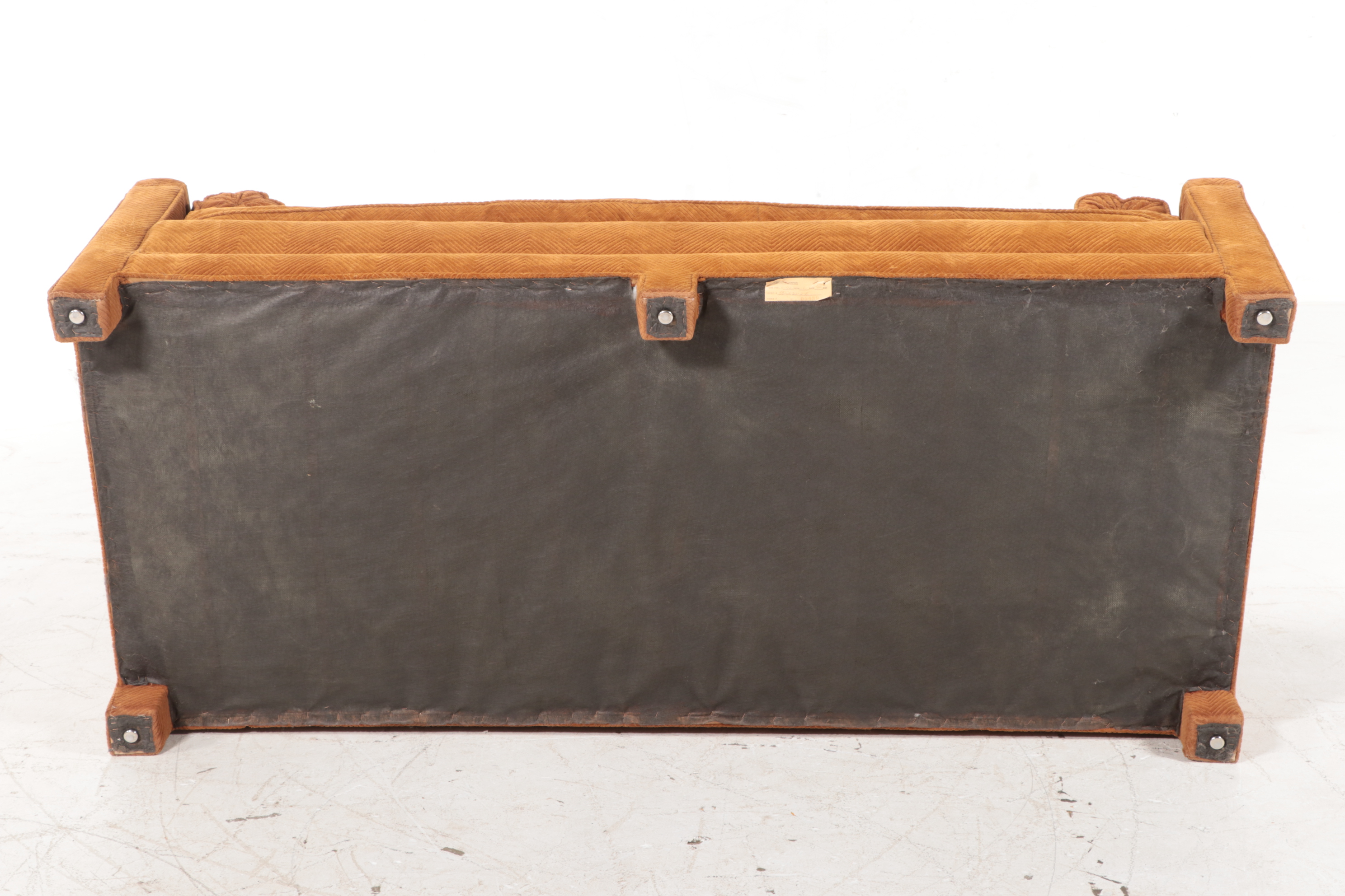 Henredon Chevron-Cut Patterned Sofa, 1970s